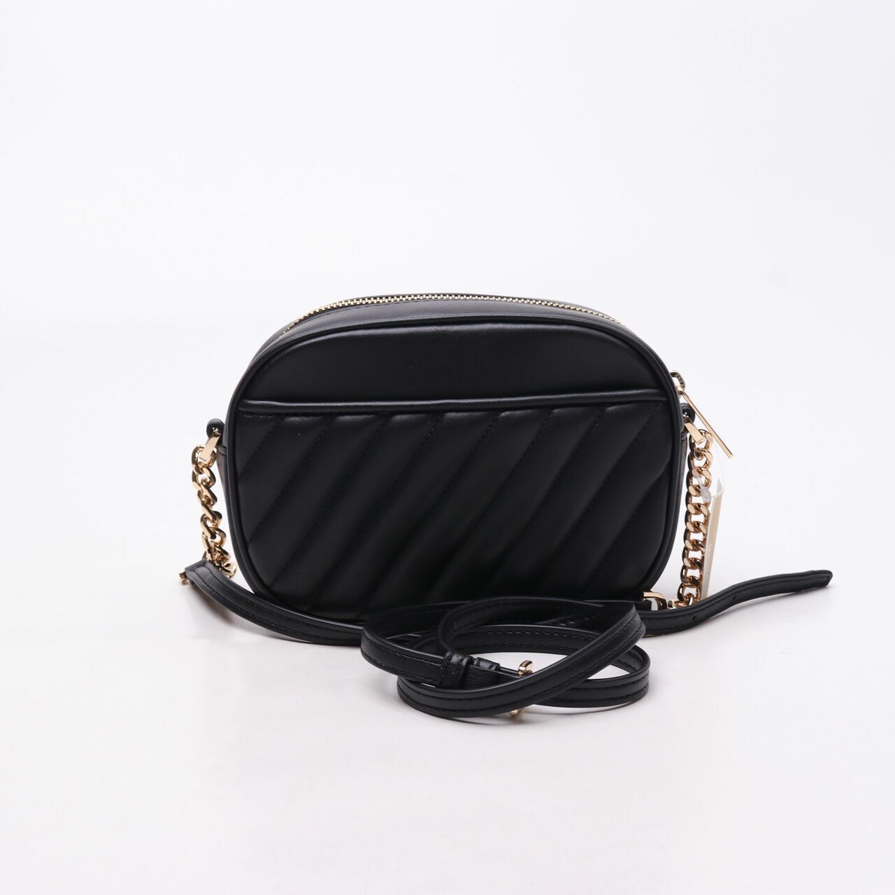 Michael Kors Rose Oval Camera Crossbody Black