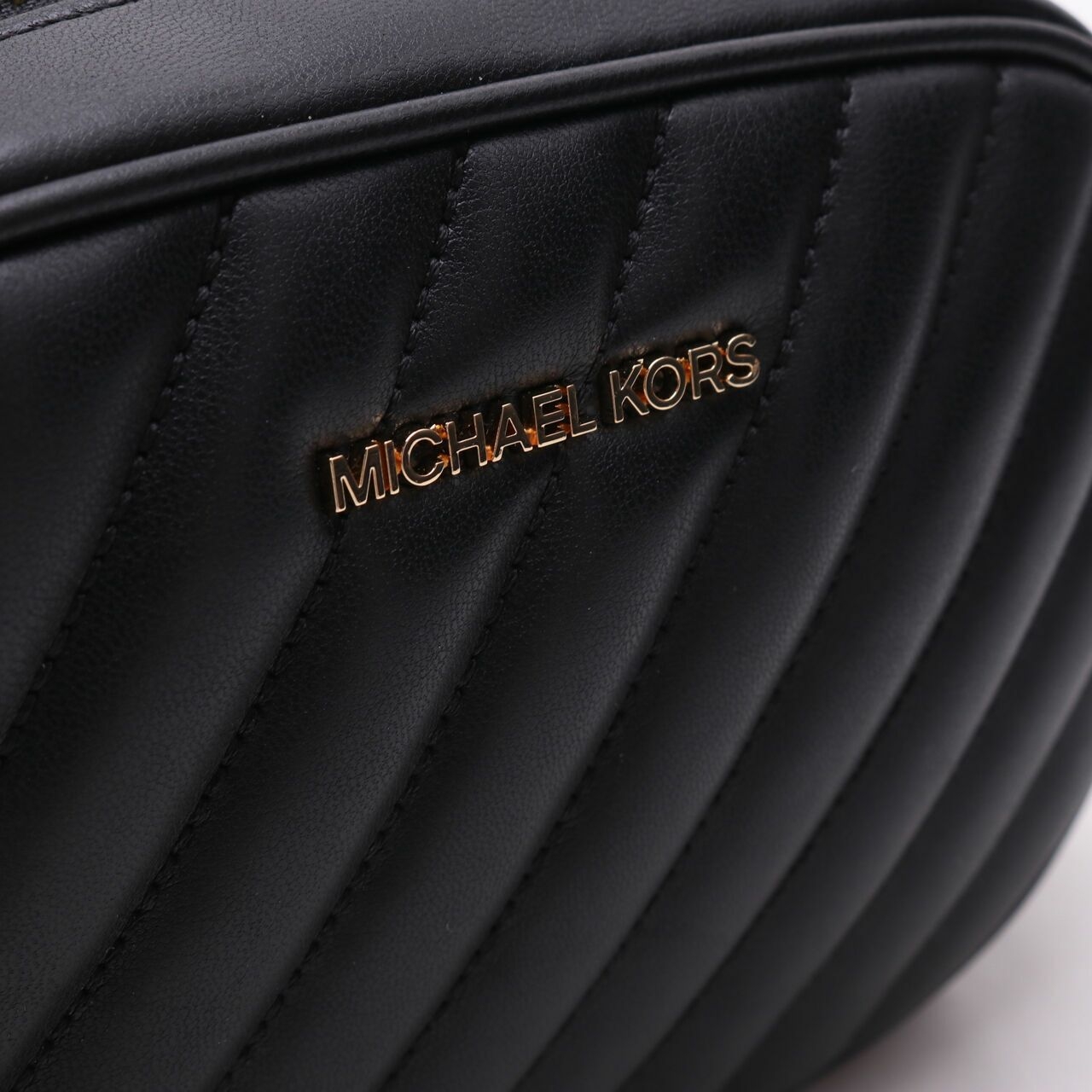 Michael Kors Rose Oval Camera Crossbody Black