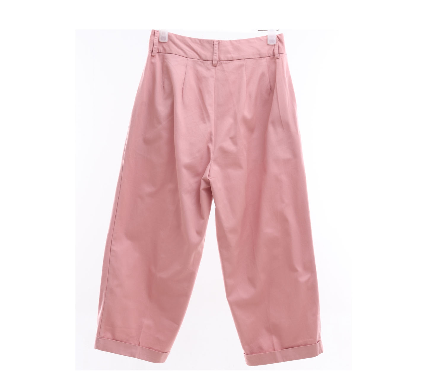 Cottonink Soft Pink Culottes Cropped Pants