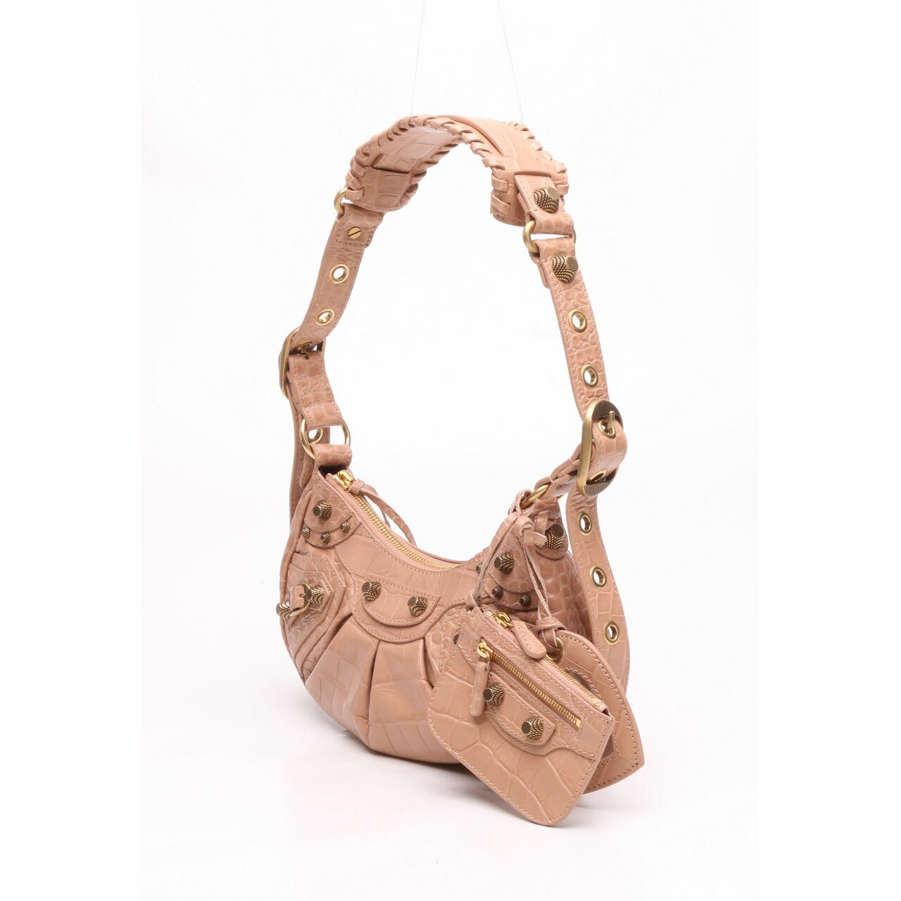 Balenciaga Le Cagole XS Beige GHW Shoulder Bag