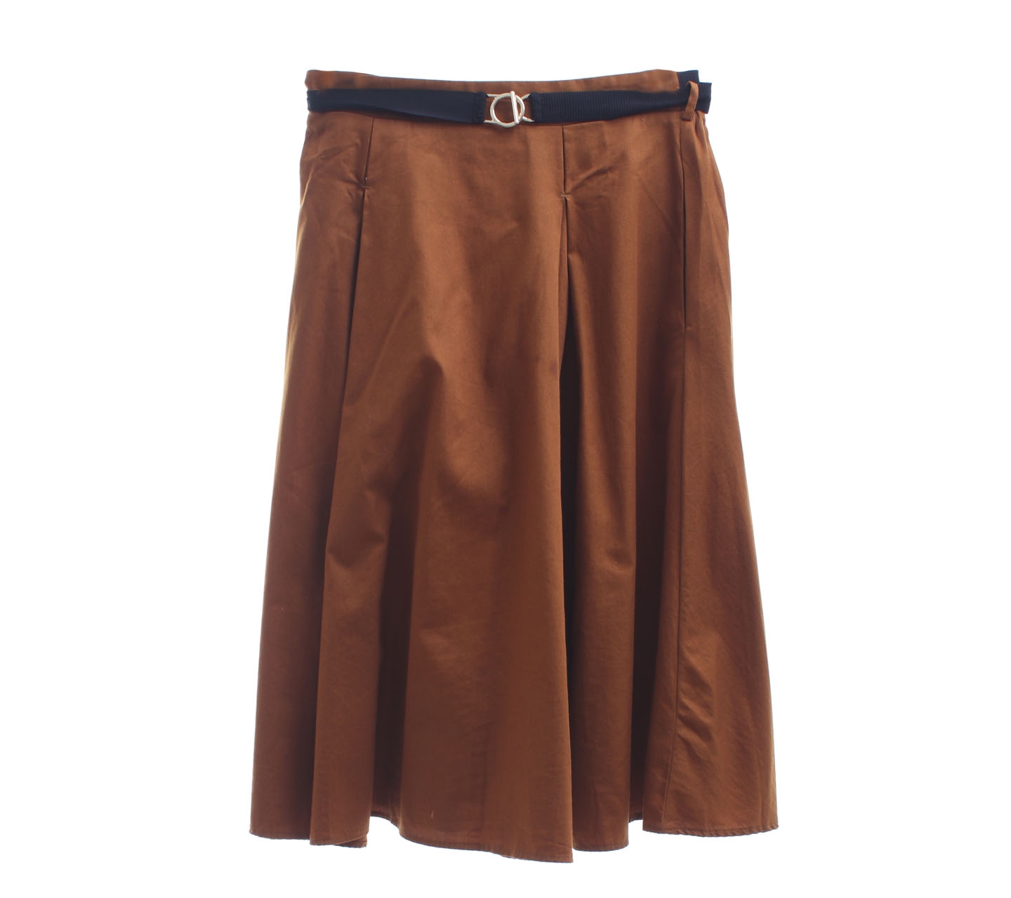 Zara Brown Midi Skirt