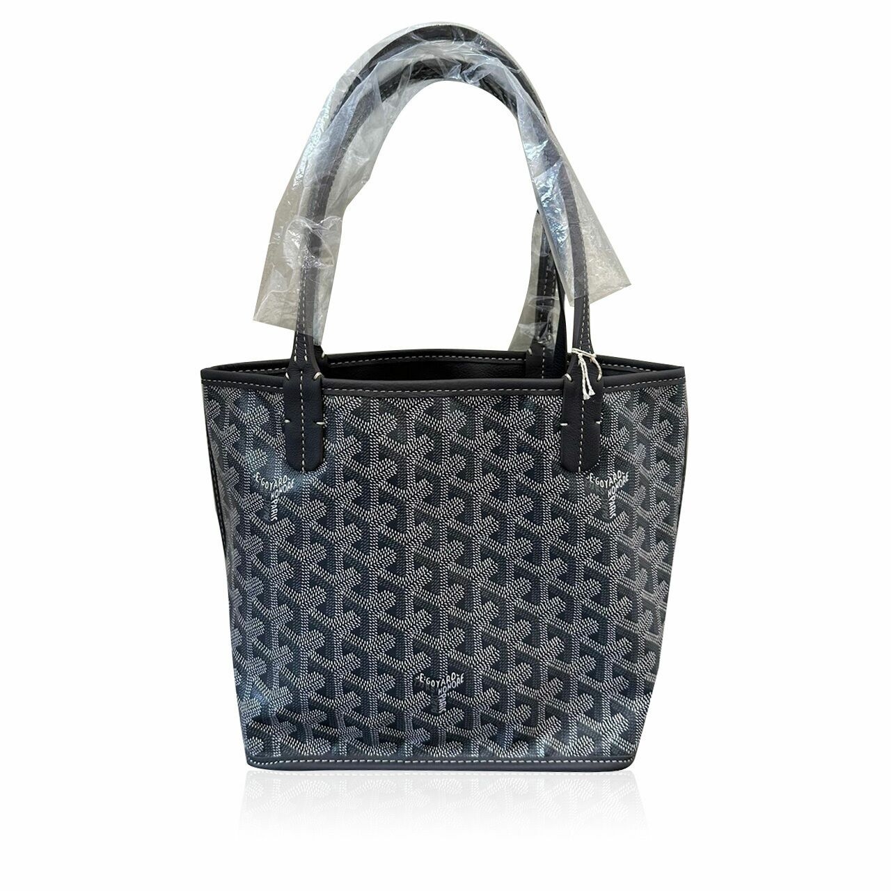 Goyard Mini Anjou Grey Reversible Tote Bag