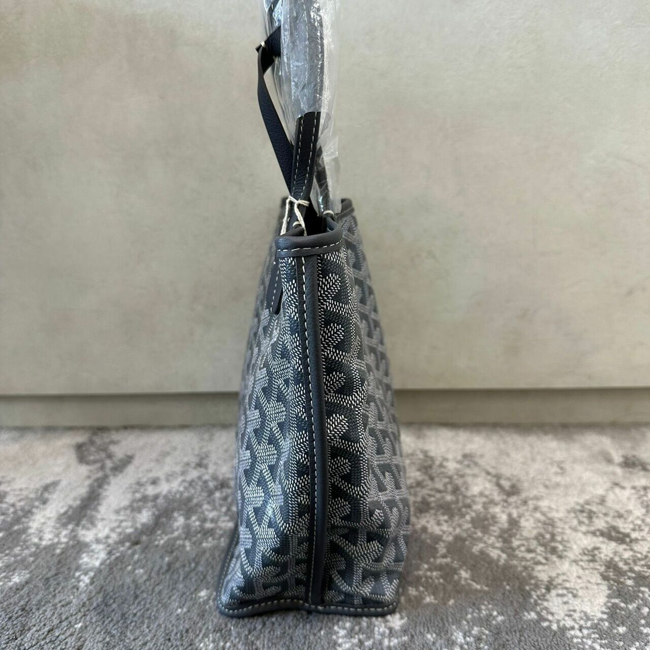 Goyard Mini Anjou Grey Reversible Tote Bag