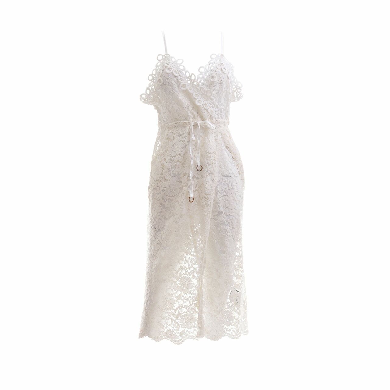 Private Collection Off White Lace Mini Dress