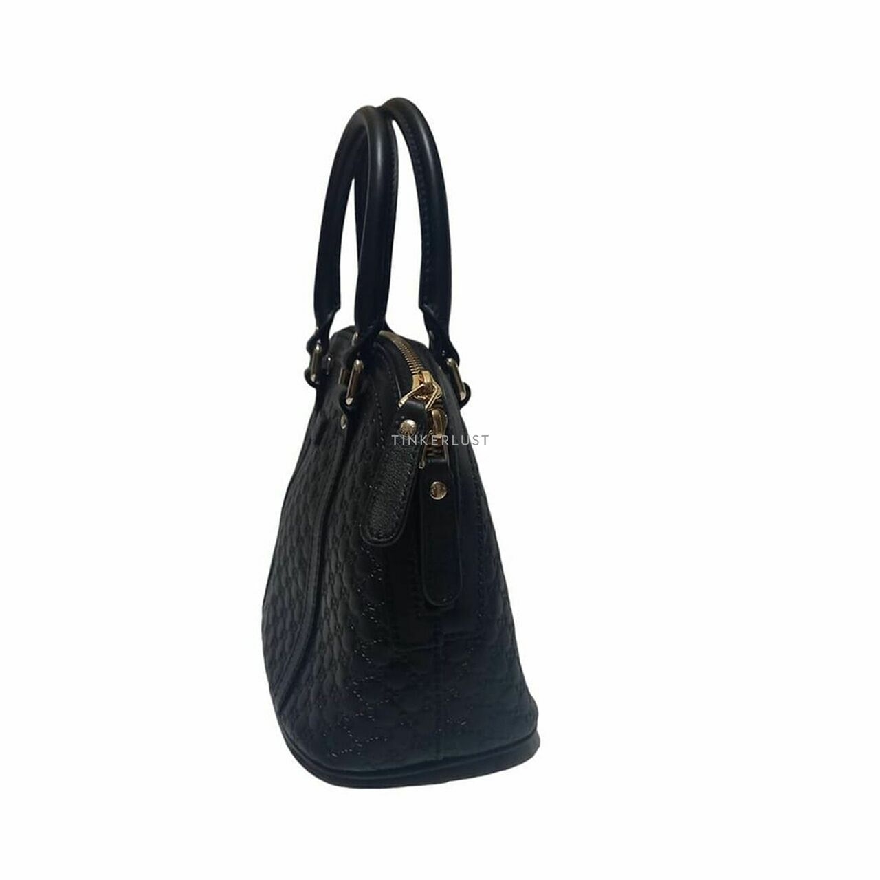 Gucci Small Dome GG Guccissima Black Satchel