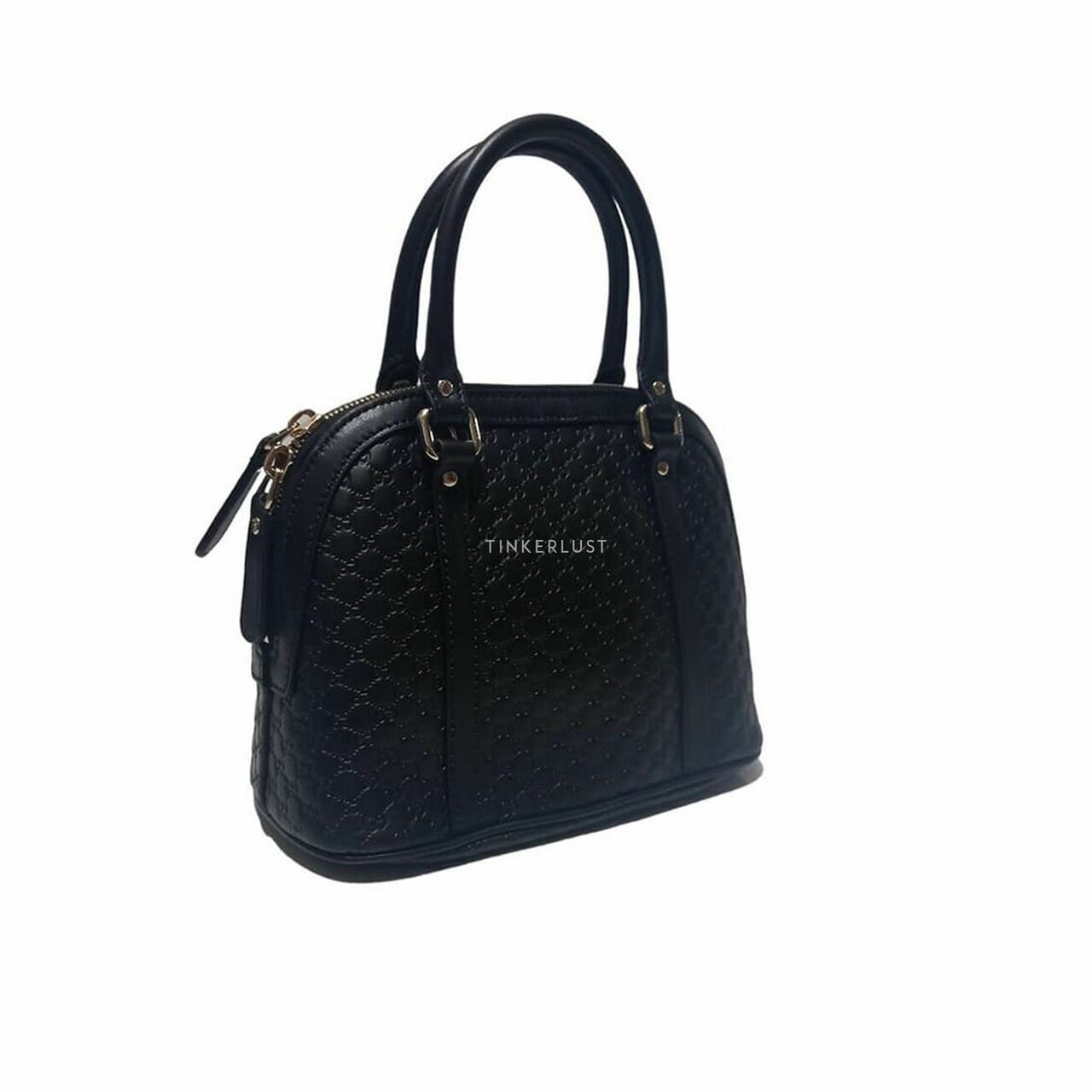 Gucci Small Dome GG Guccissima Black Satchel