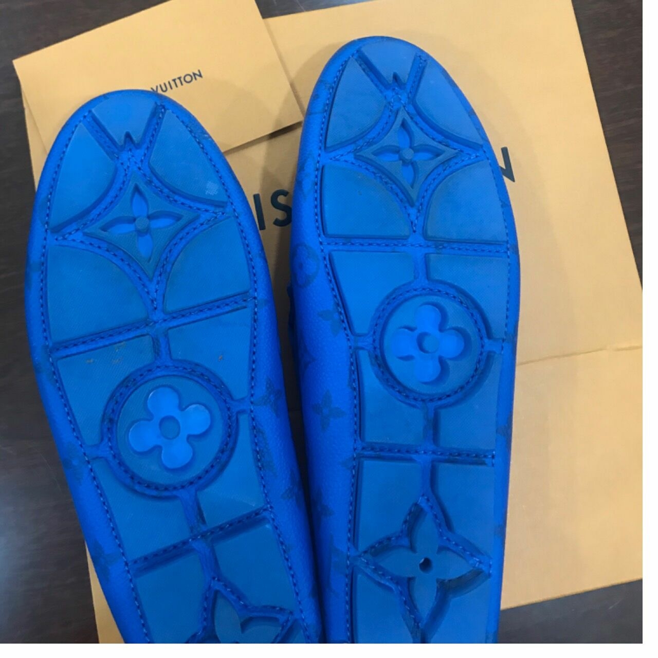 Louis Vuitton Blue Loafers