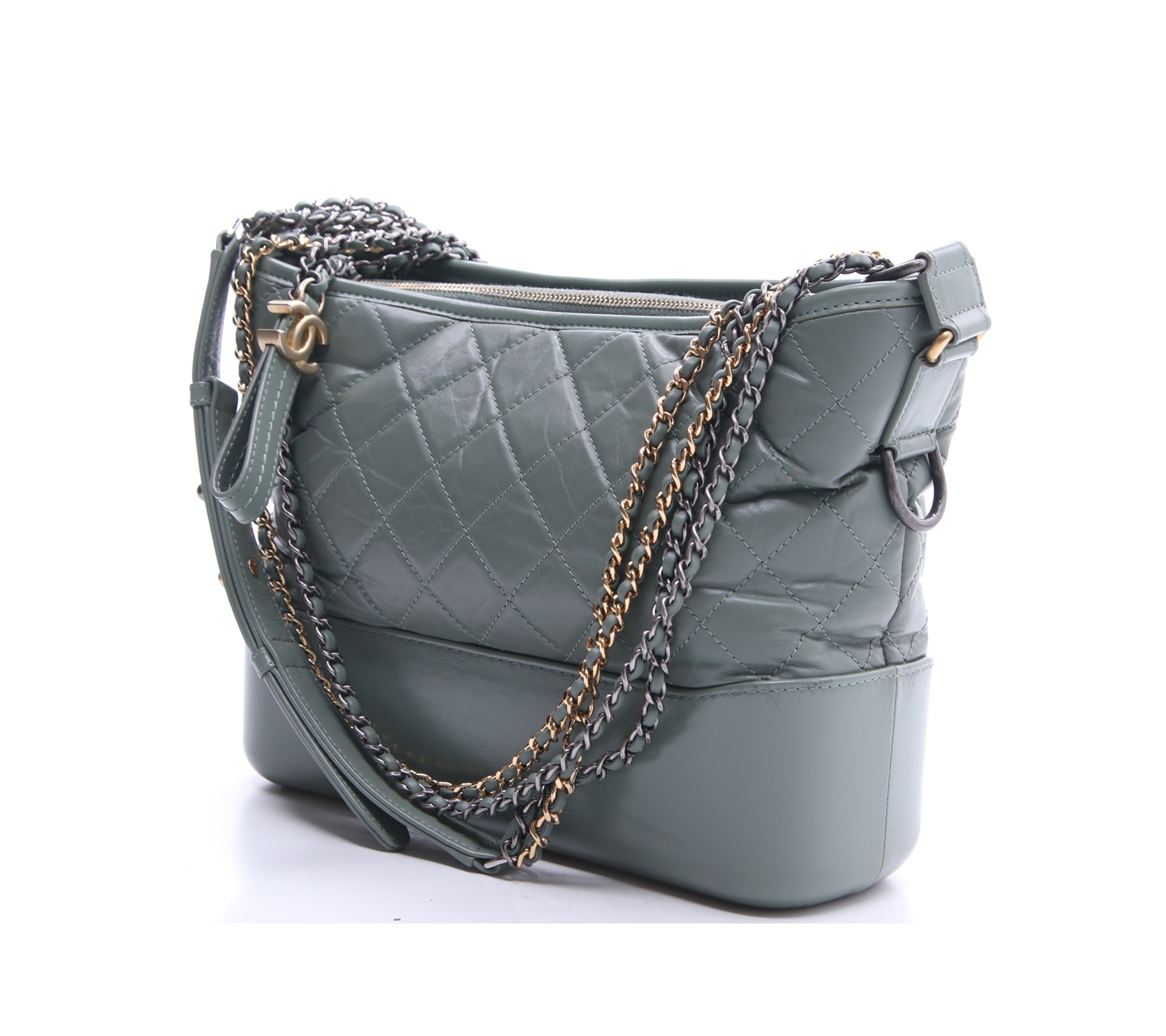 Chanel Green Gabrielle Shoulder Bag 