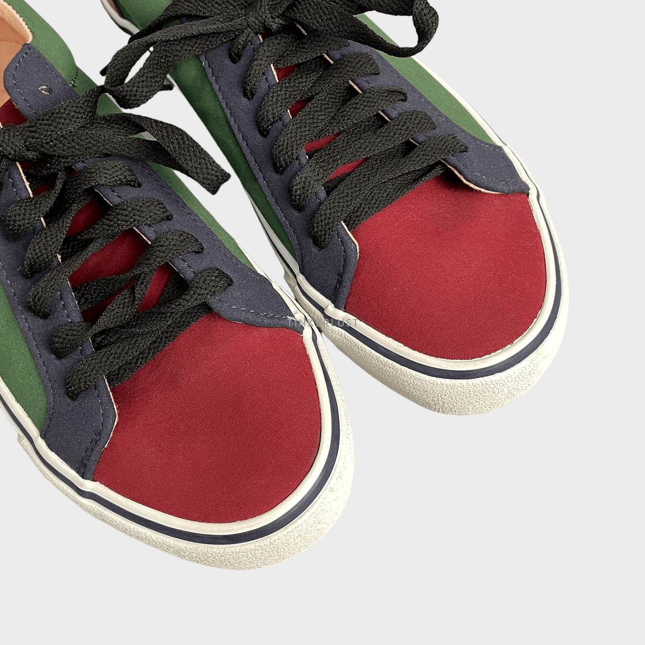 Pull & Bear Green & Red Sneakers