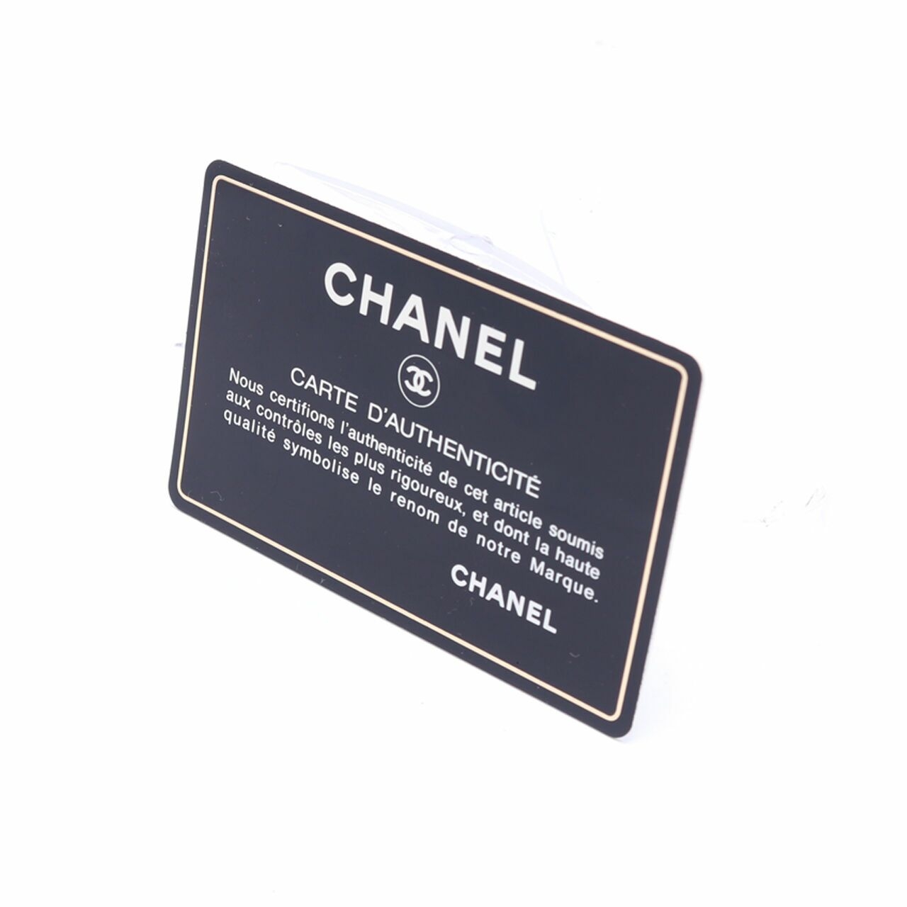 Chanel Black Grained Leather Note Case