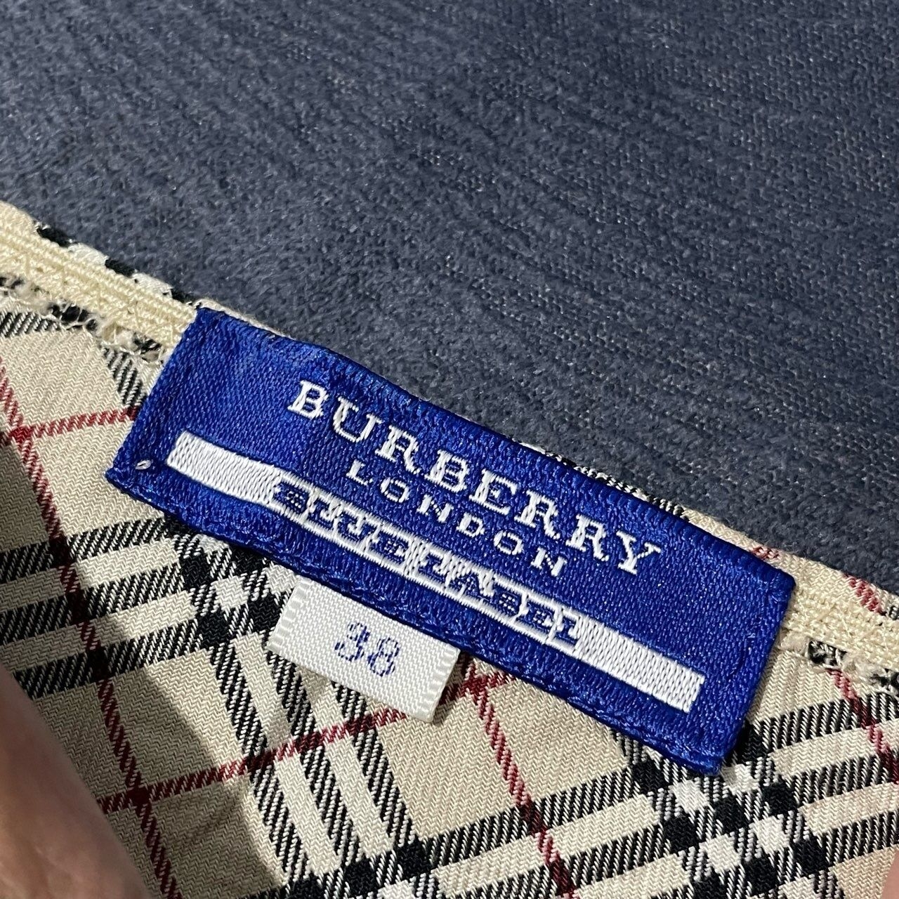 Burberry Cream Plaid Blouse