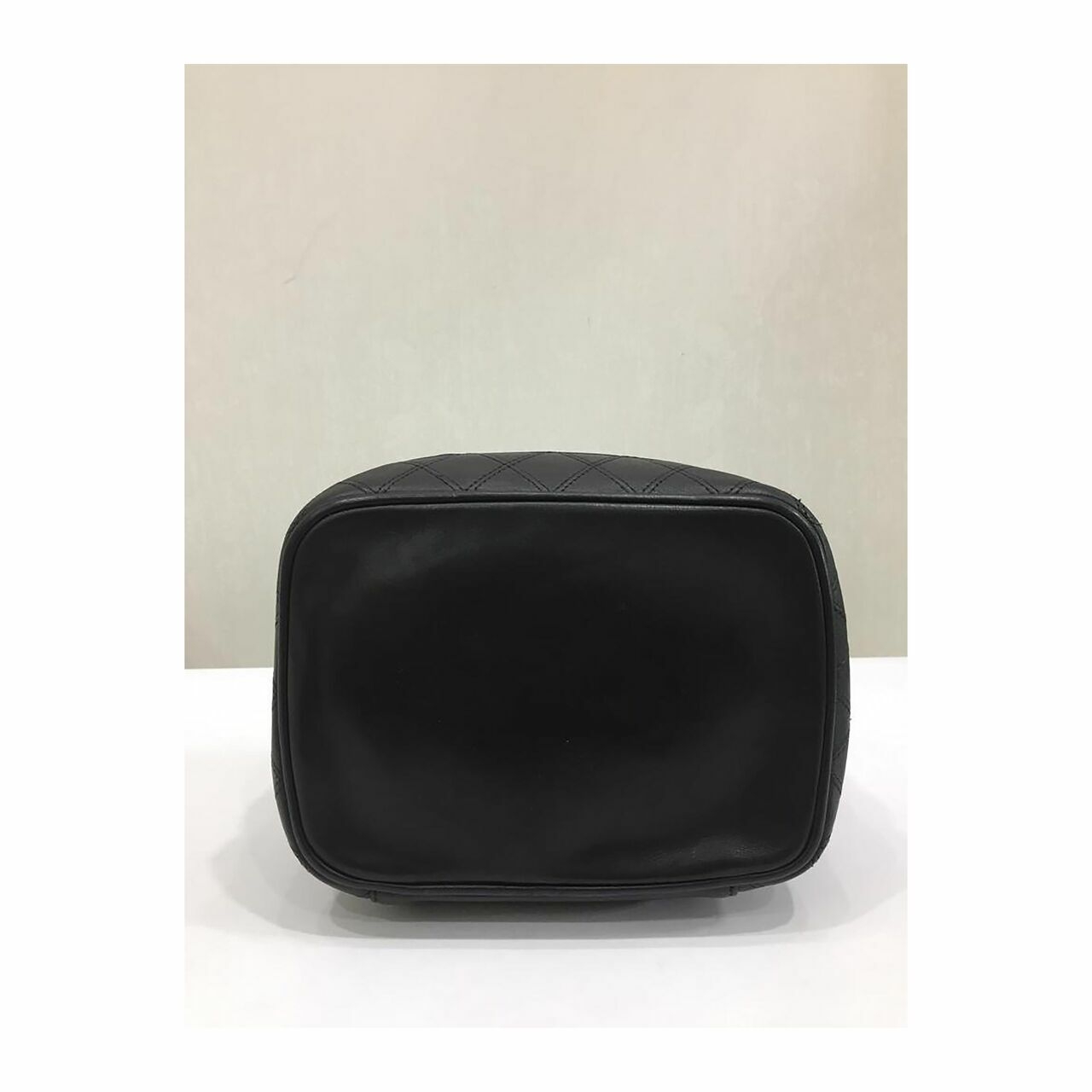 Chanel Cosmetic Case Black Lambskin GHW Pouch