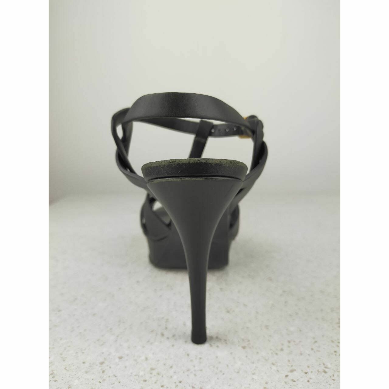 Yves Saint Laurent Black Calfskin Tributte Heels