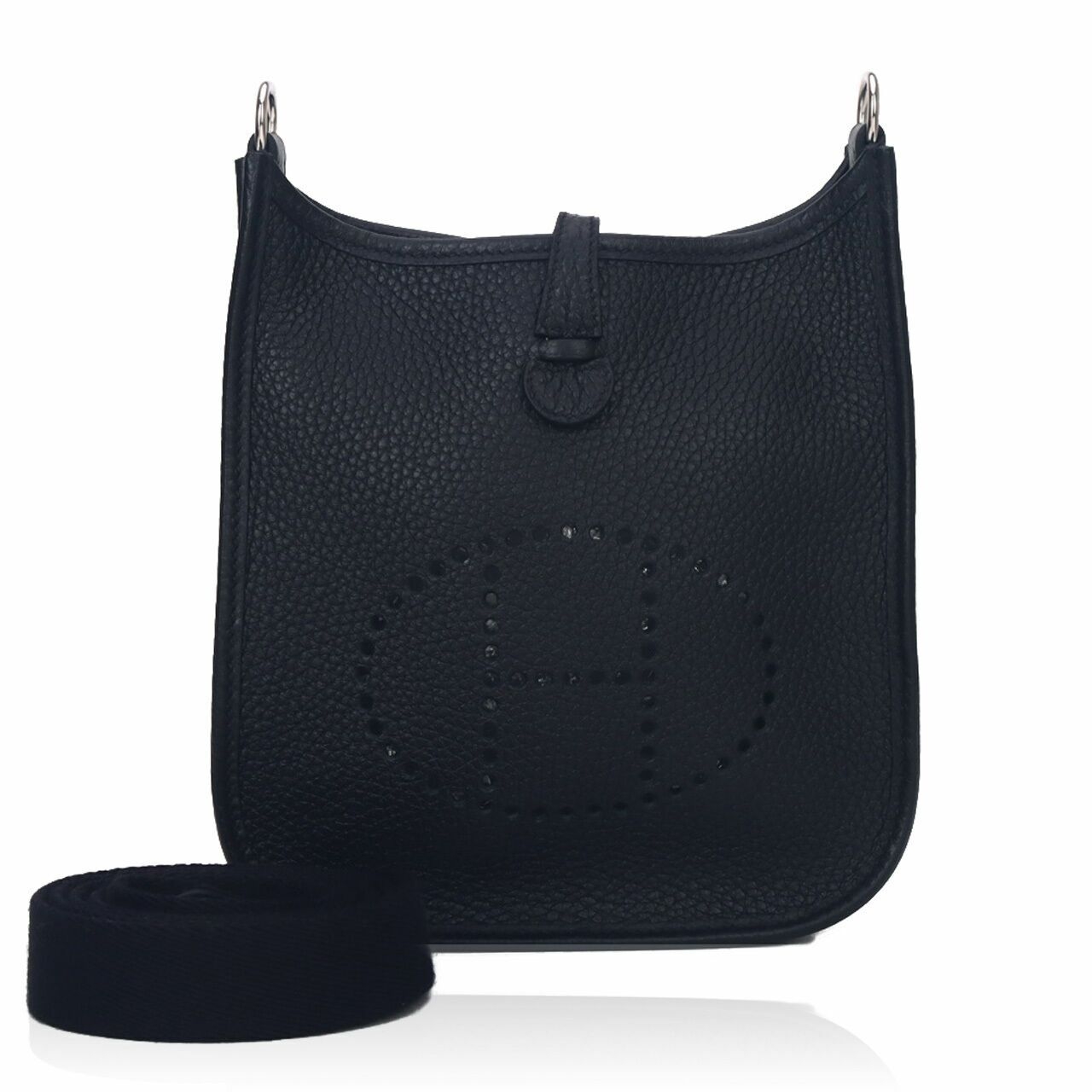 Hermes Mini Evelyn PHW Black Sling Bag