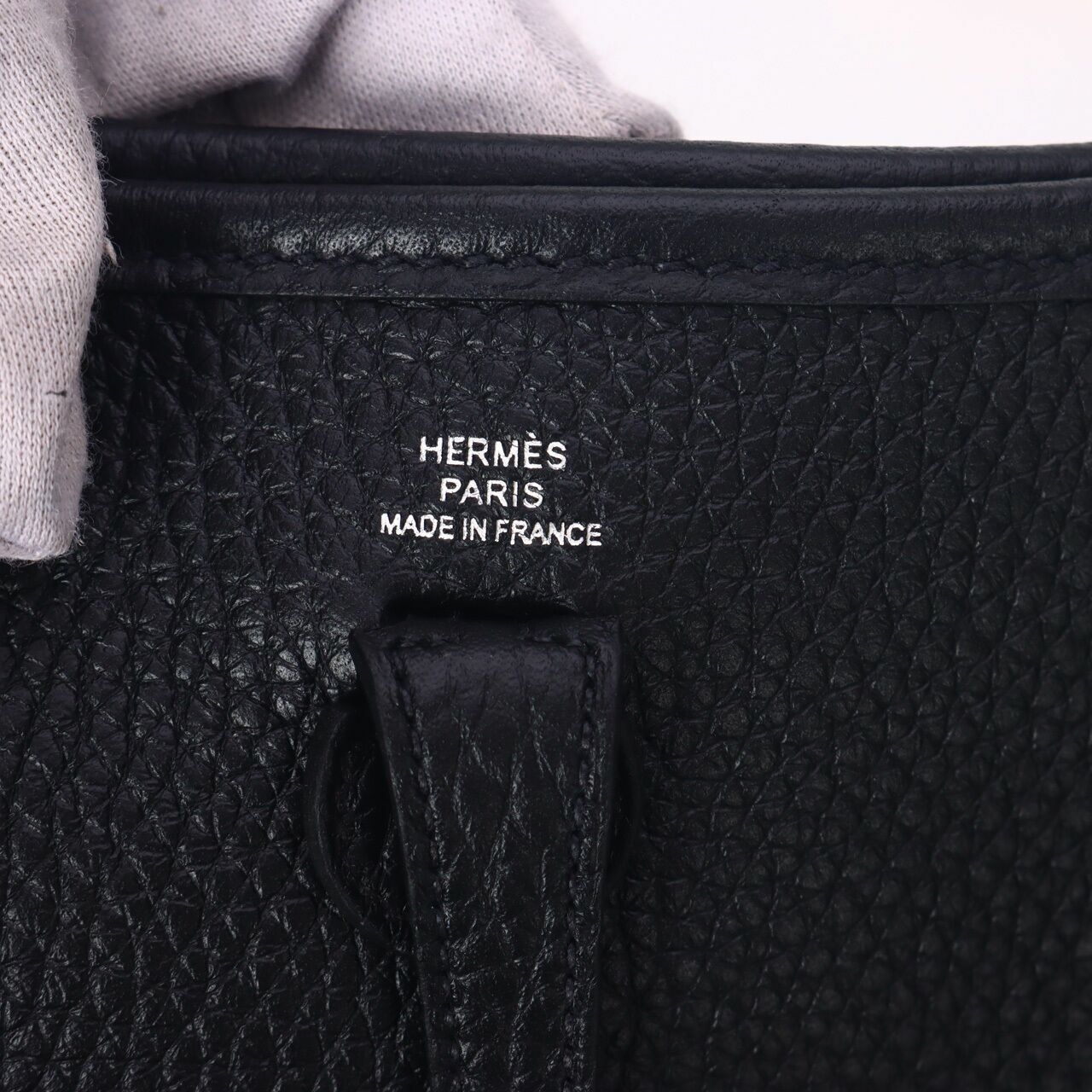 Hermes Mini Evelyn PHW Black Sling Bag