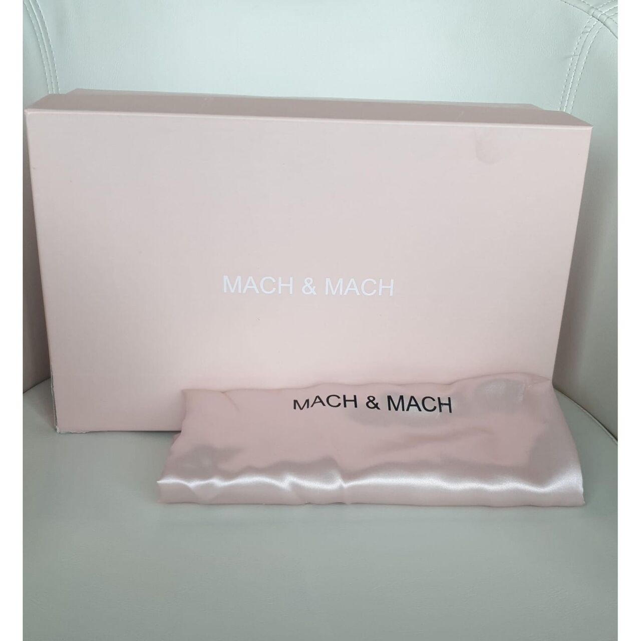 Mach & Mach Double Bow Silver Heels