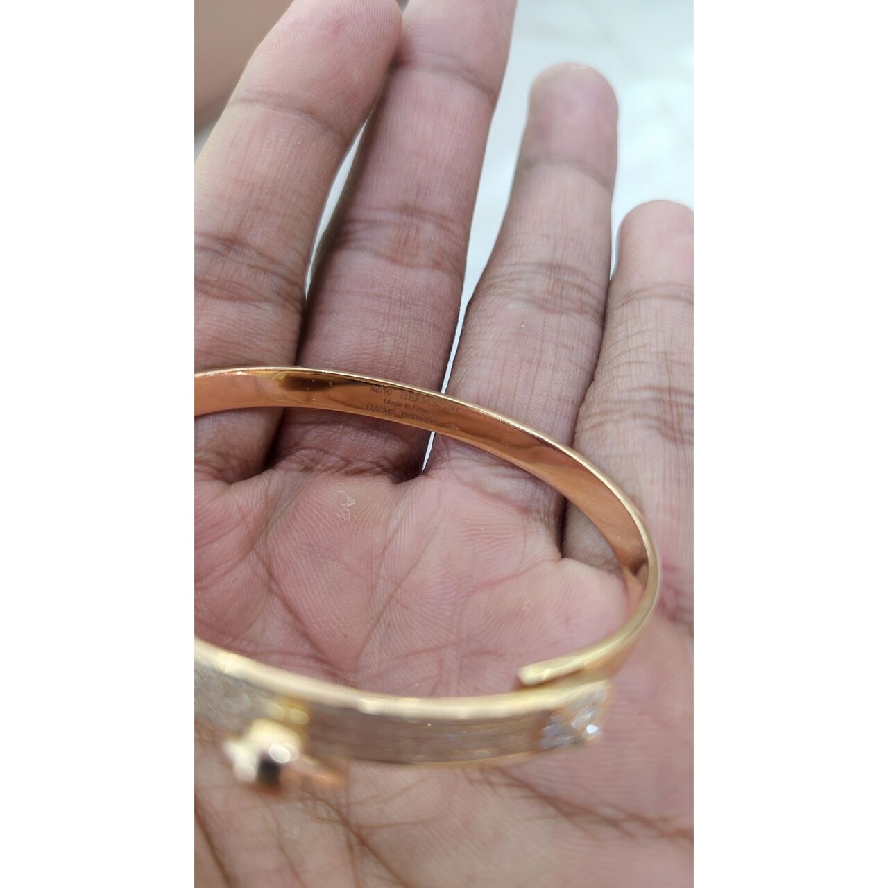 Hermes Rose Gold Bracelet