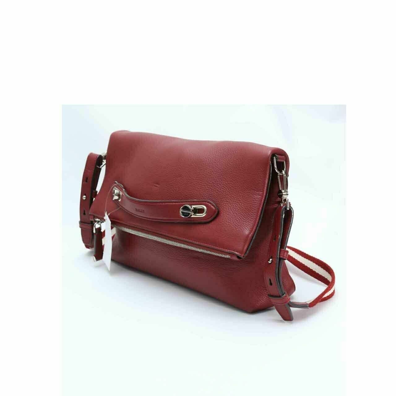 Bally Red Ballysima Leather Crossbody Bag
