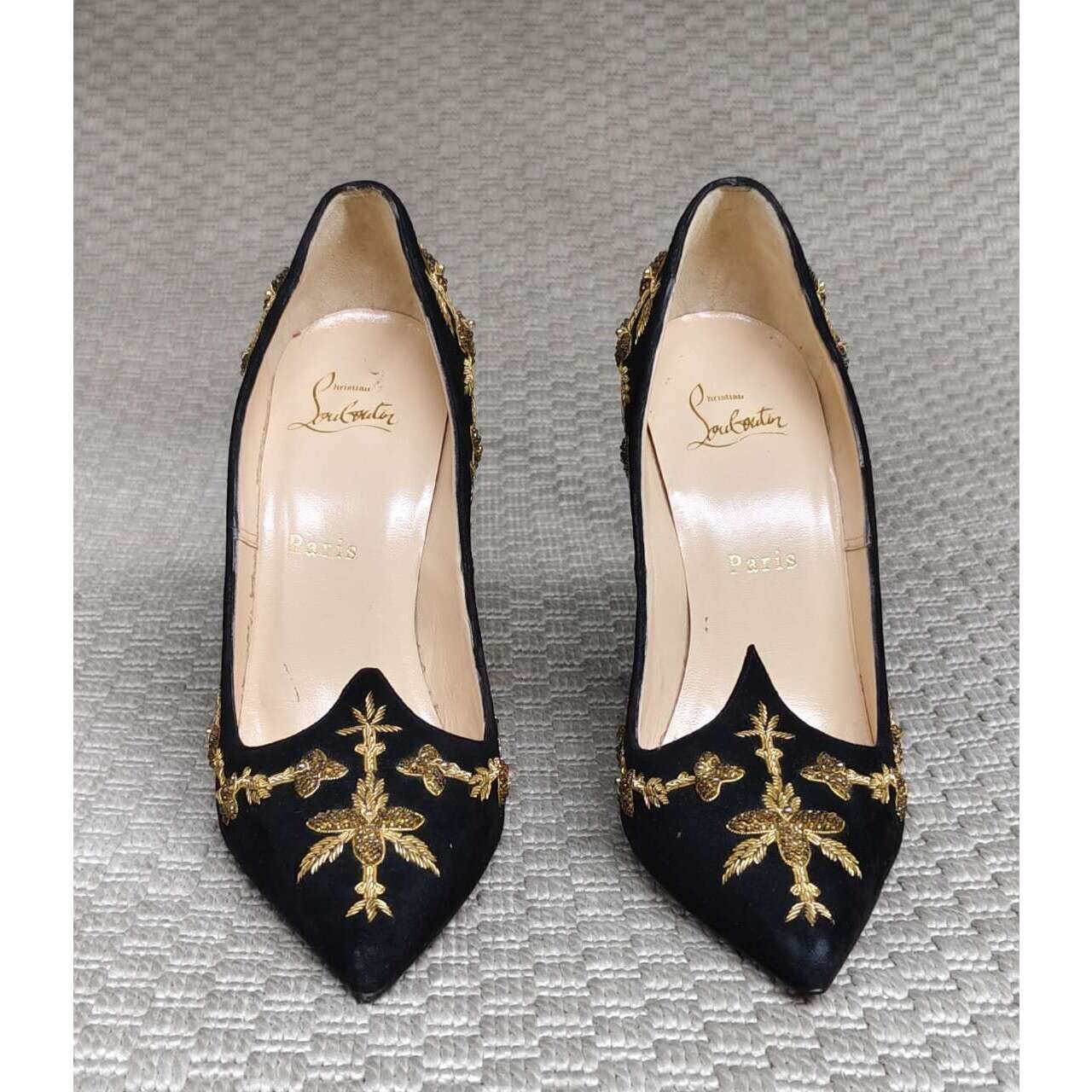 Christian Louboutin Gold Embroidery Beads