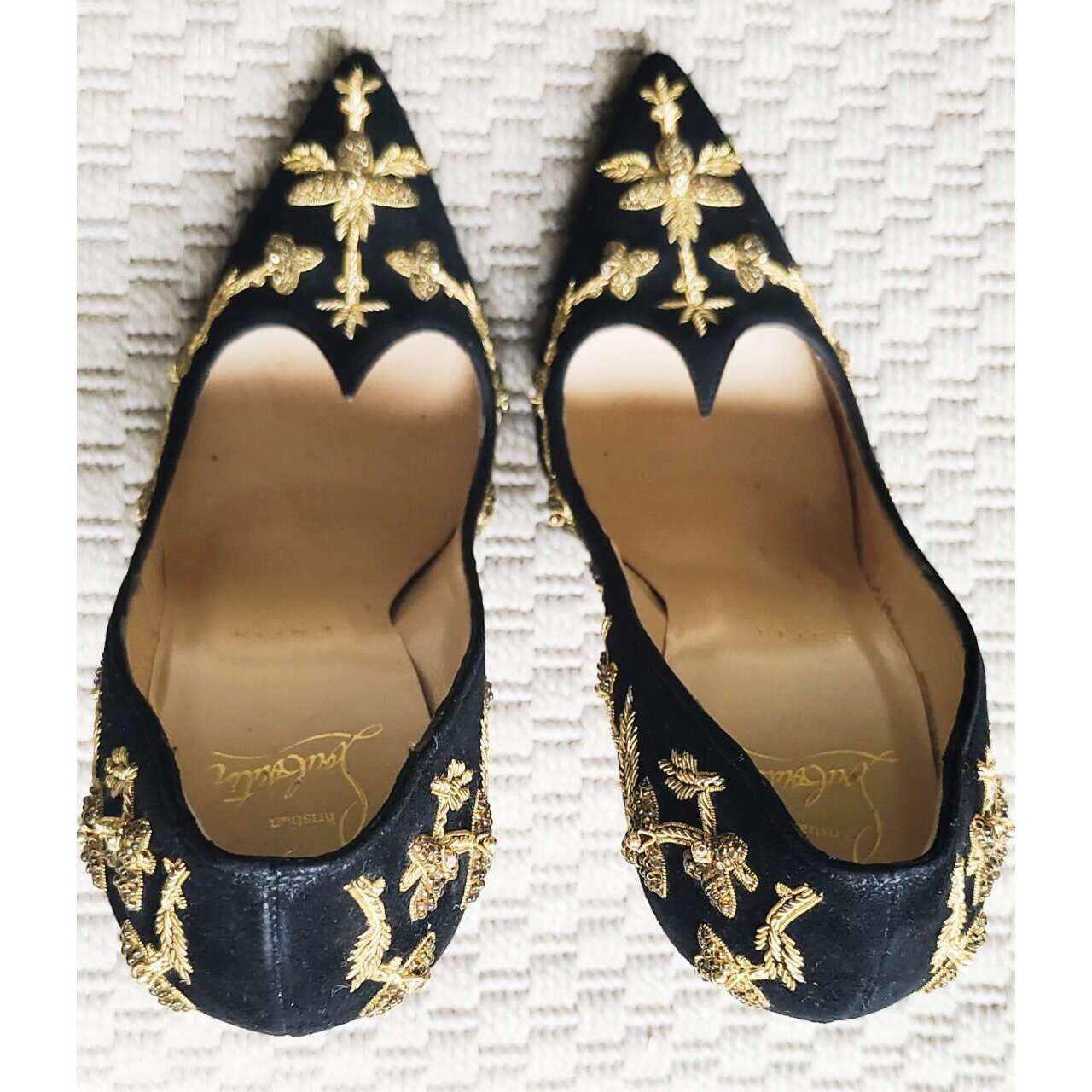 Christian Louboutin Gold Embroidery Beads