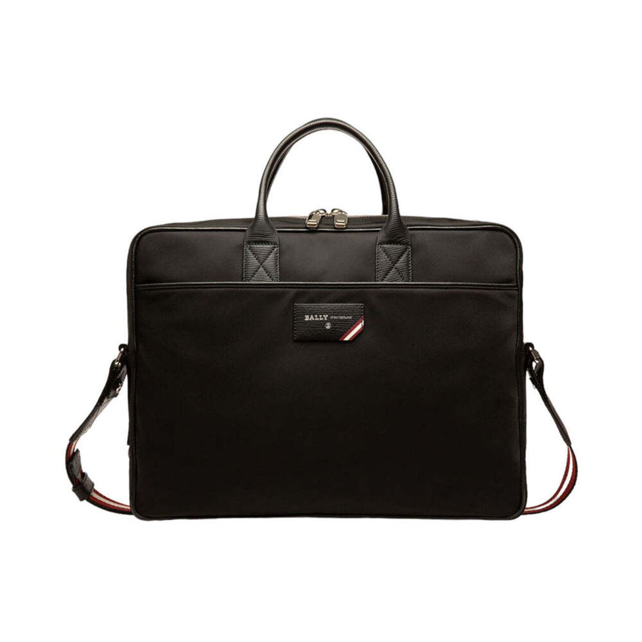 Bally Faldy Nylon Business Bag Black