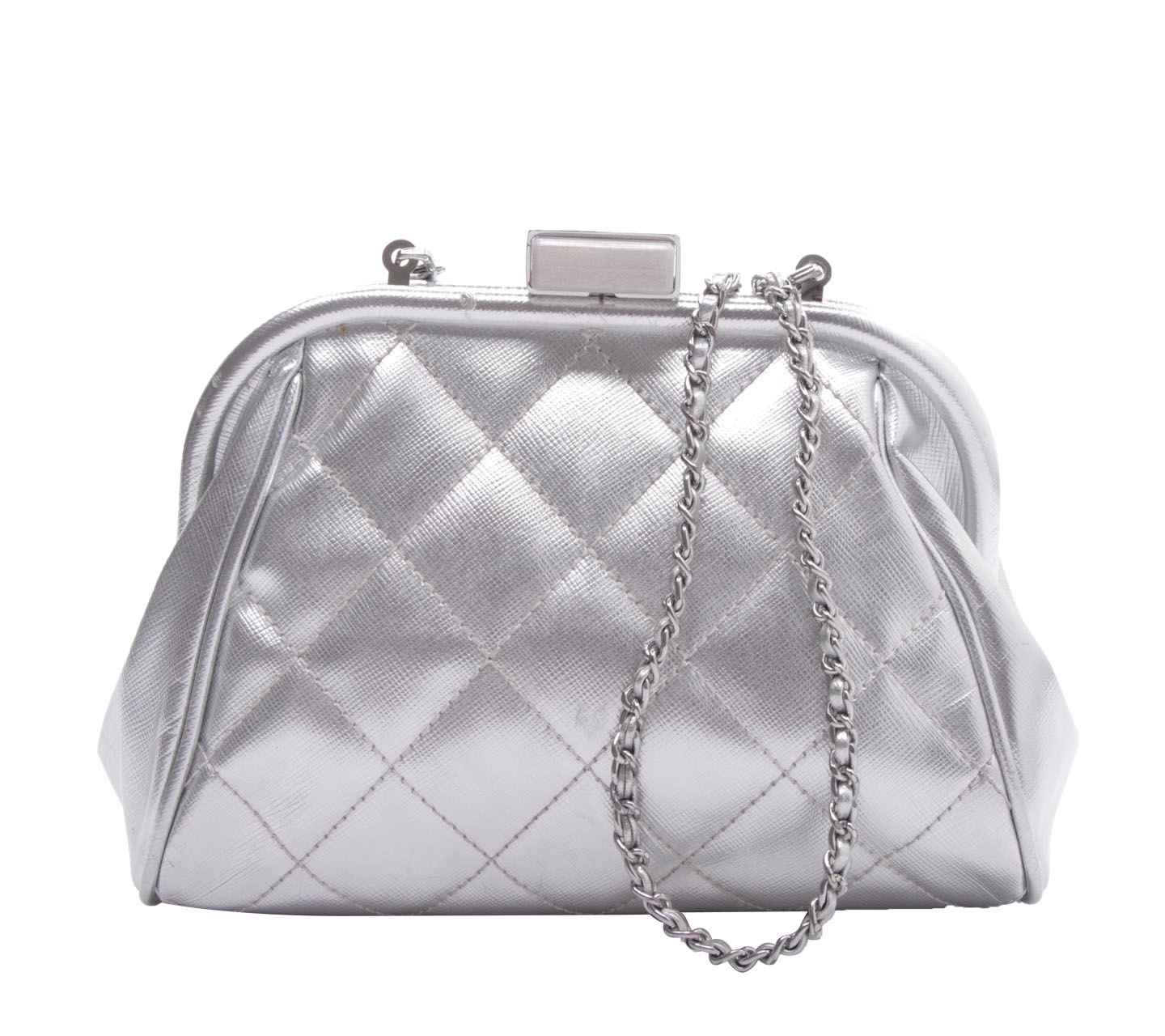 Charles & Keith Silver Sling Bag