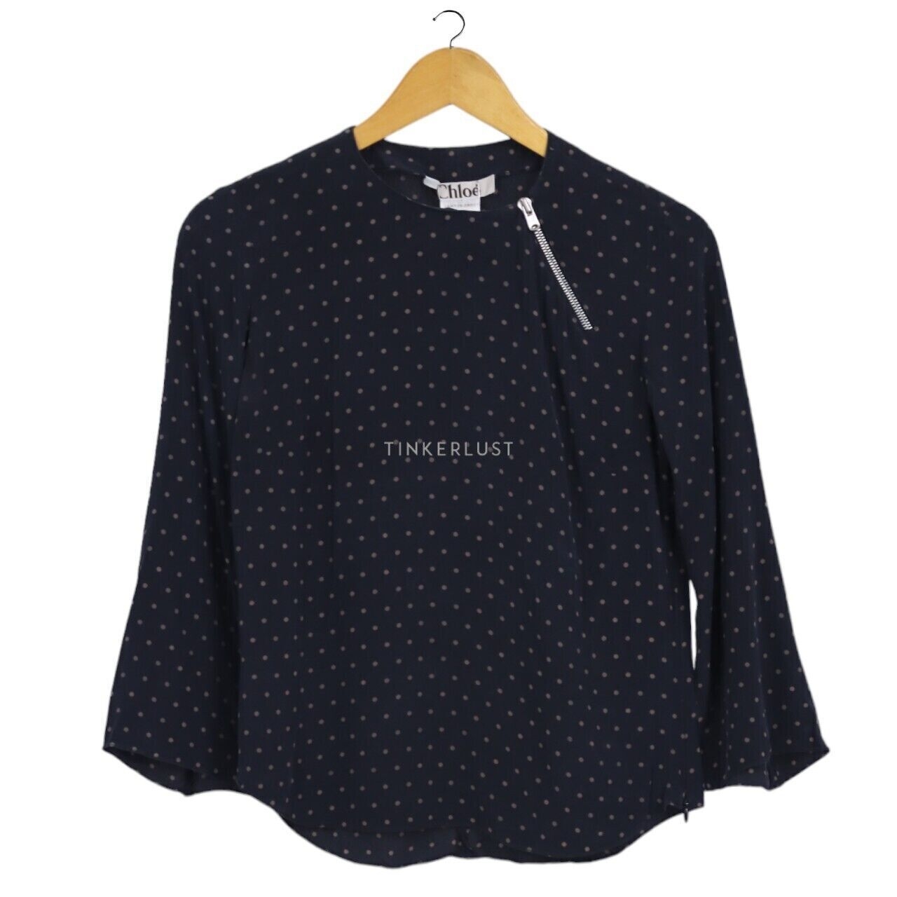 Chloe Blue Polkadot Blouse