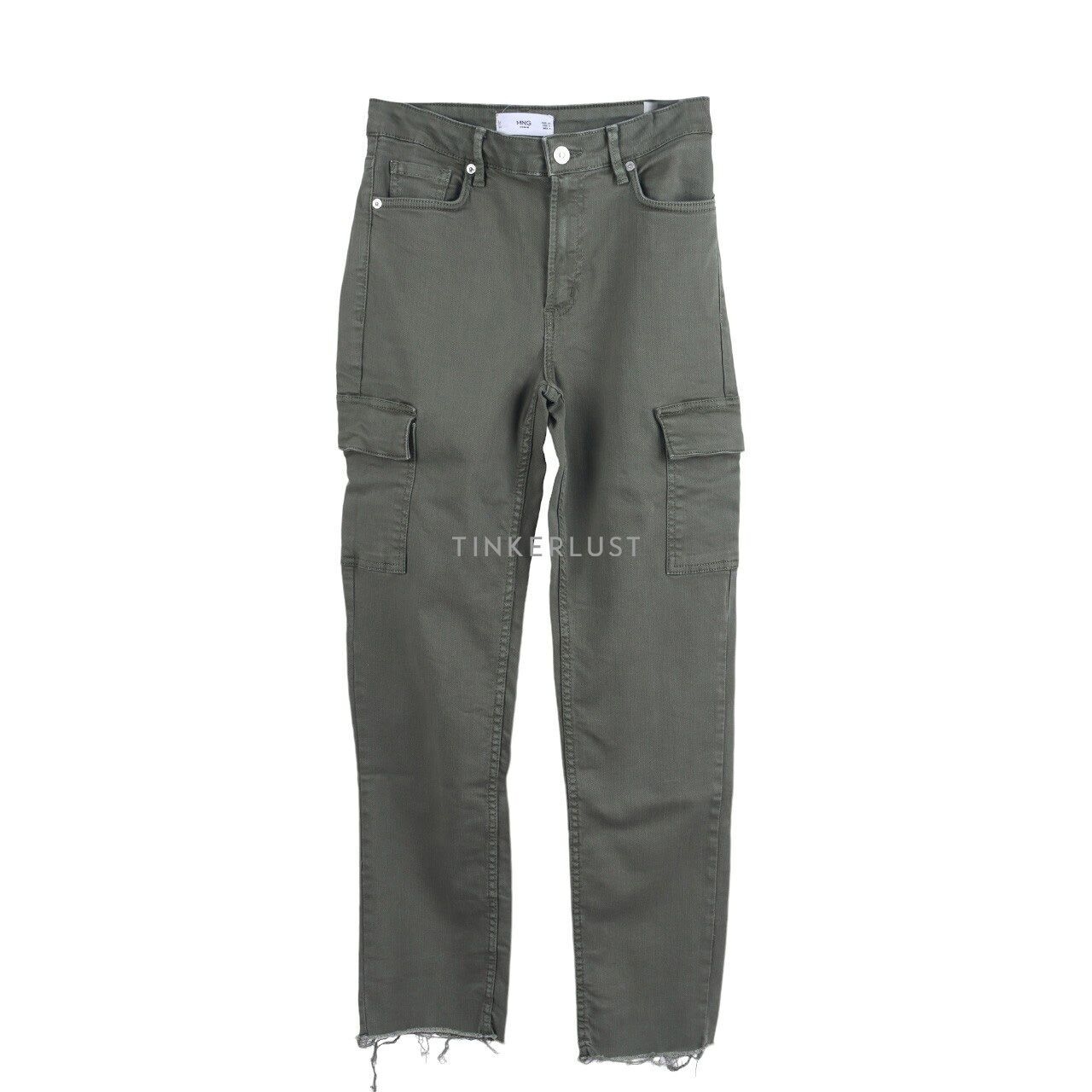 Mango Khaki Green Long Pants