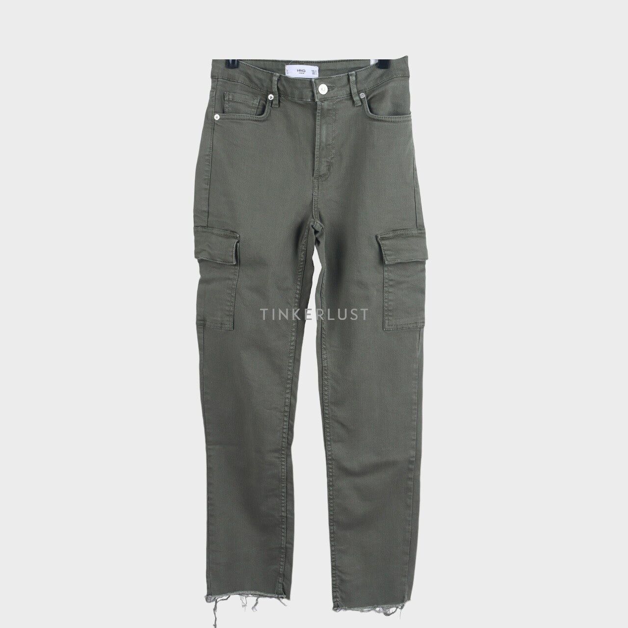 Mango Khaki Green Long Pants