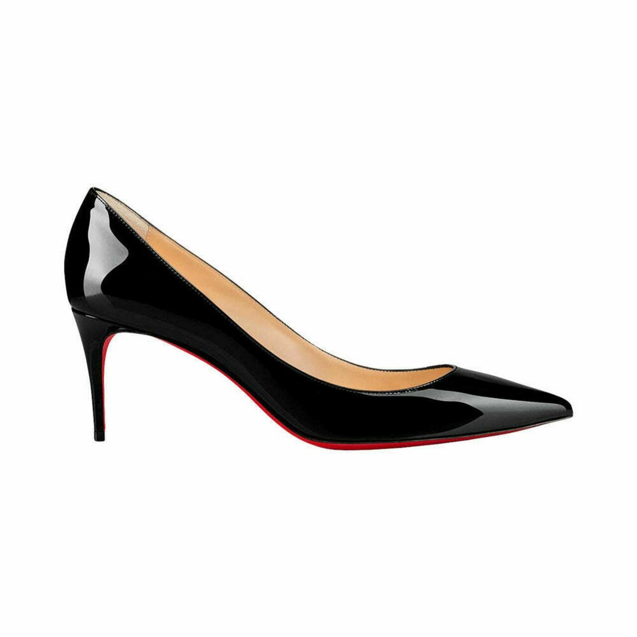 Christian Louboutin Kate 70 Patent Leather Heeled Pumps Black