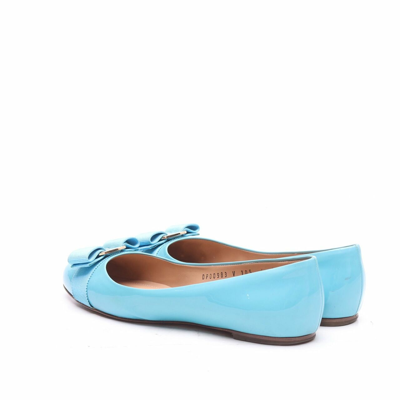 Salvatore Ferragamo Sky Blue Varina Flats