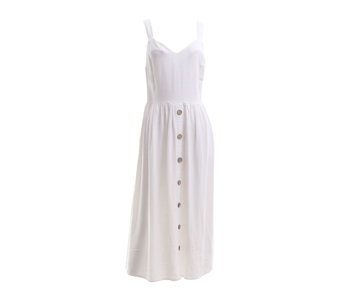 New Look Off White Midi Dress