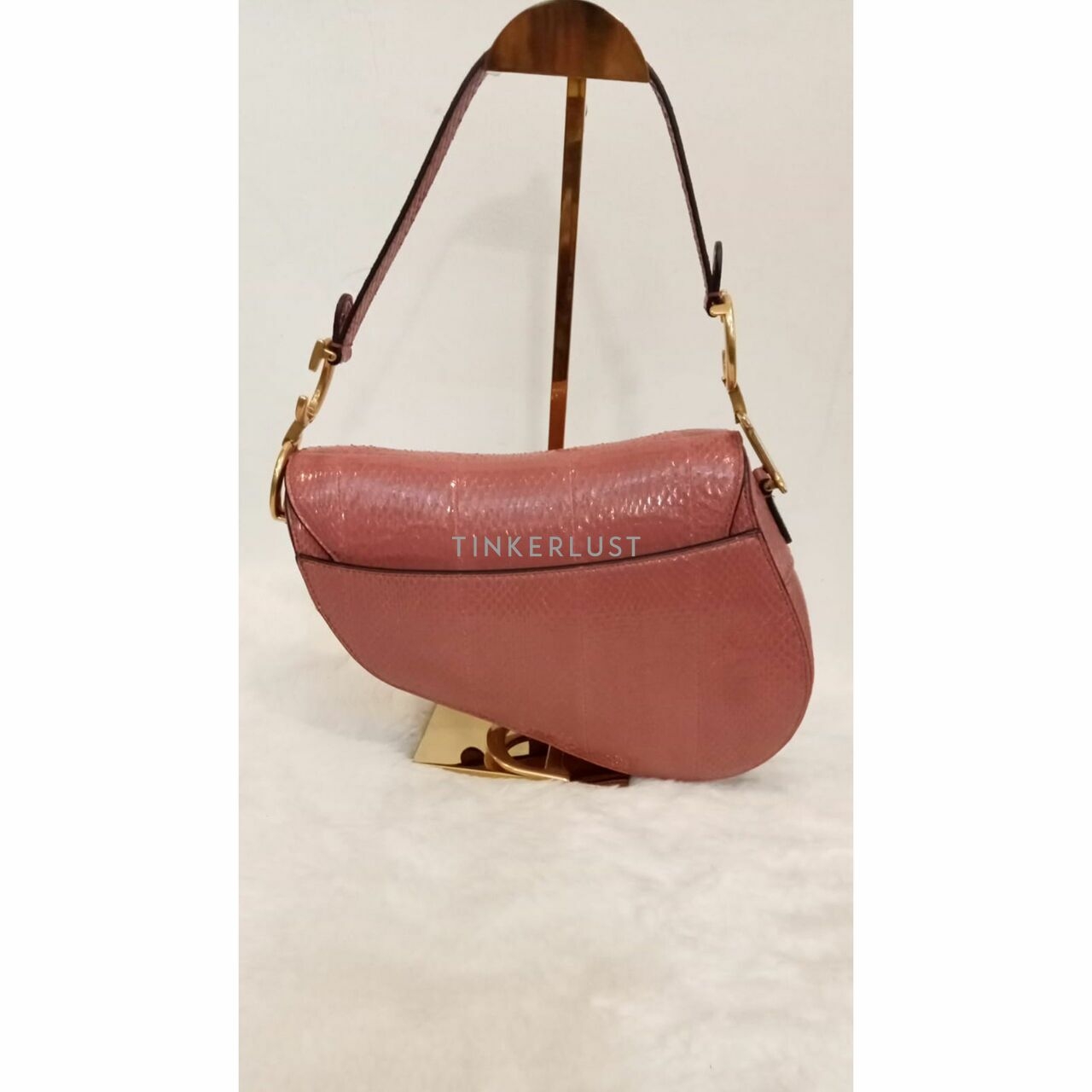 Christian Dior Saddle Medium Snakeskin 2019 Shoulder Bag