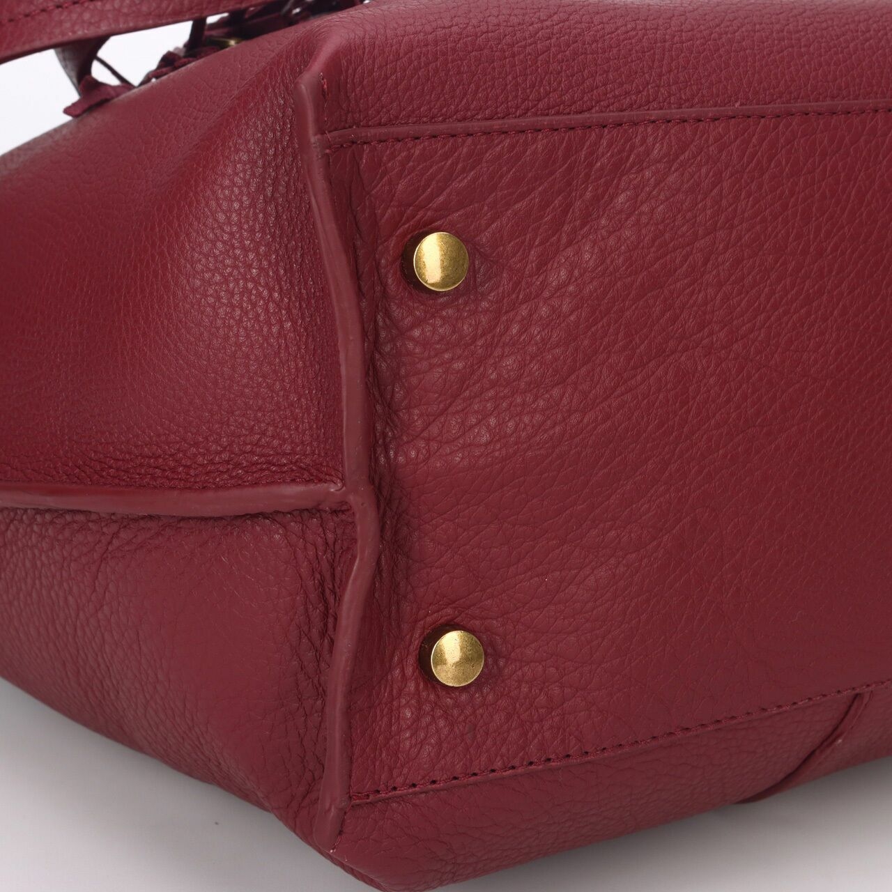 Aigner Marianne Tote Antic Cordovan Maroon 