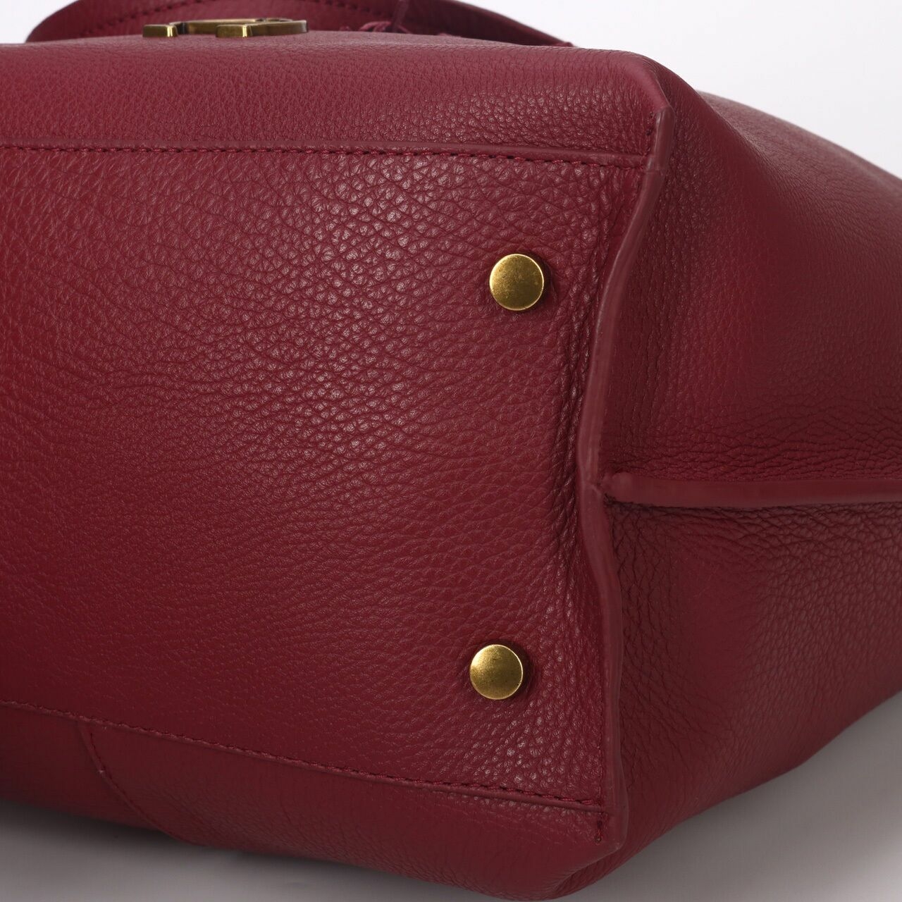 Aigner Marianne Tote Antic Cordovan Maroon 