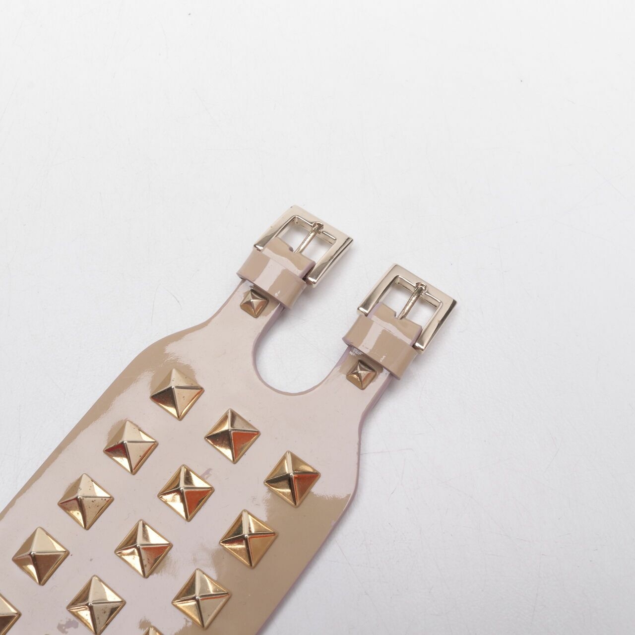  Valentino Rockstud GHW Beige Bracelet