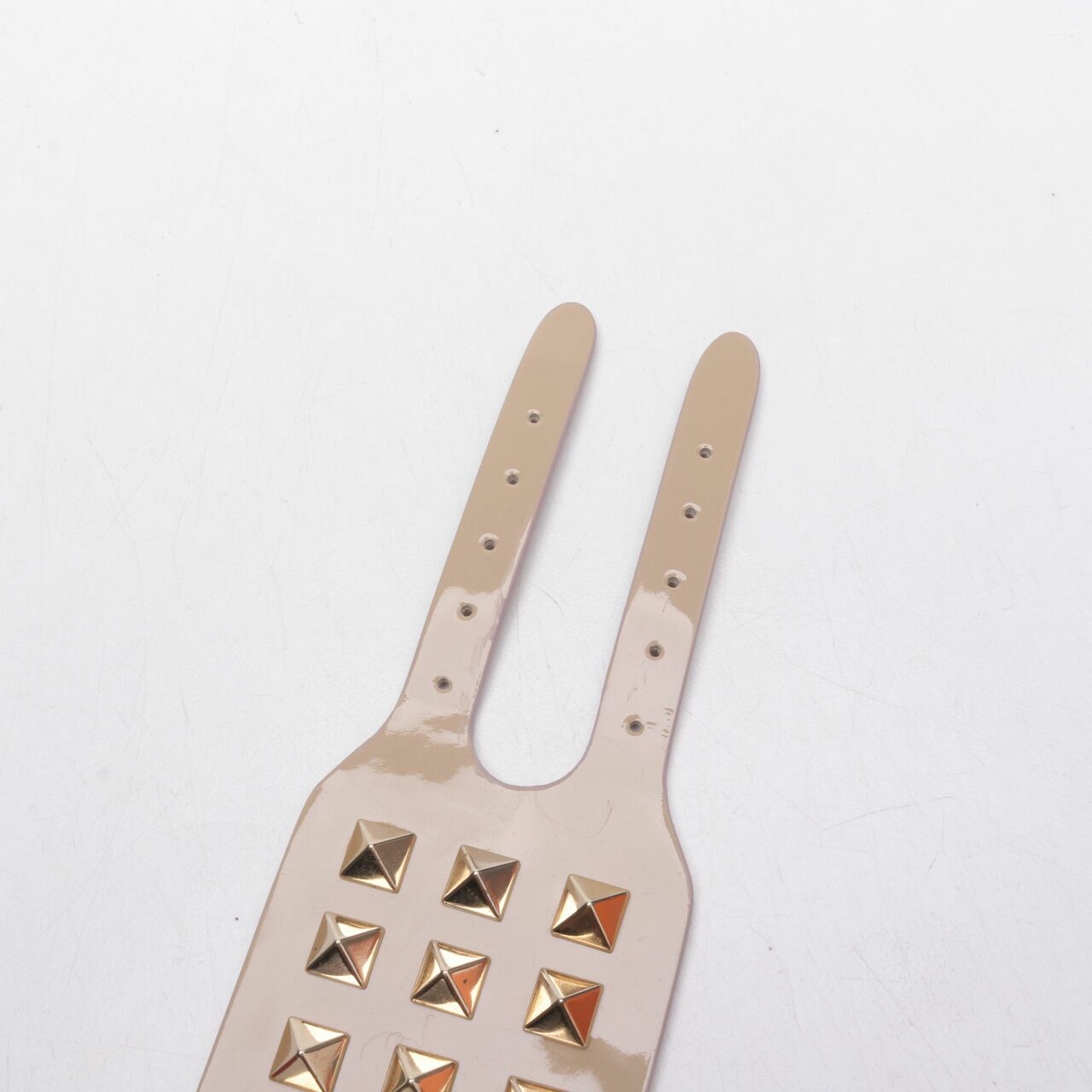  Valentino Rockstud GHW Beige Bracelet