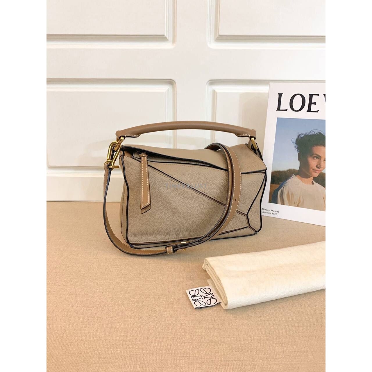 Loewe Puzzle Small Sand 2020 Satchel Bag