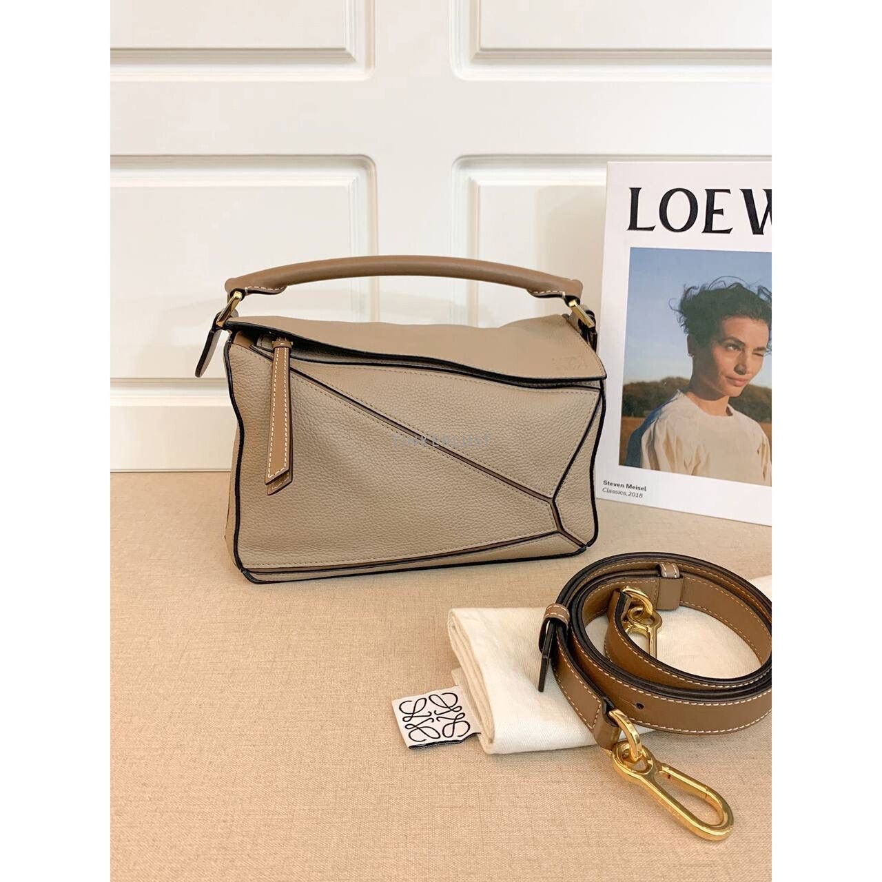 Loewe Puzzle Small Sand 2020 Satchel Bag