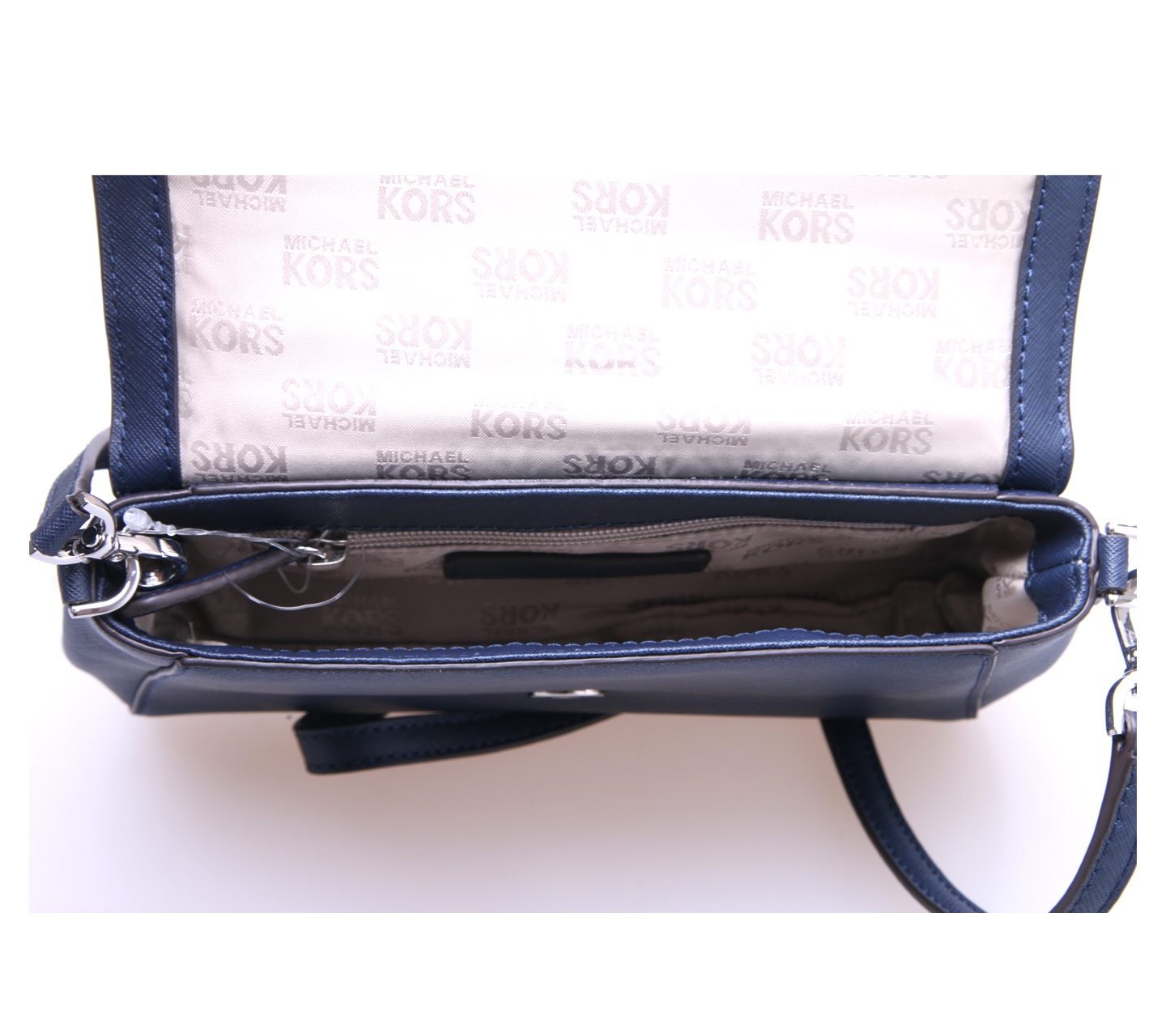 Michael Kors Navy Saffiano Leather Sling Bag