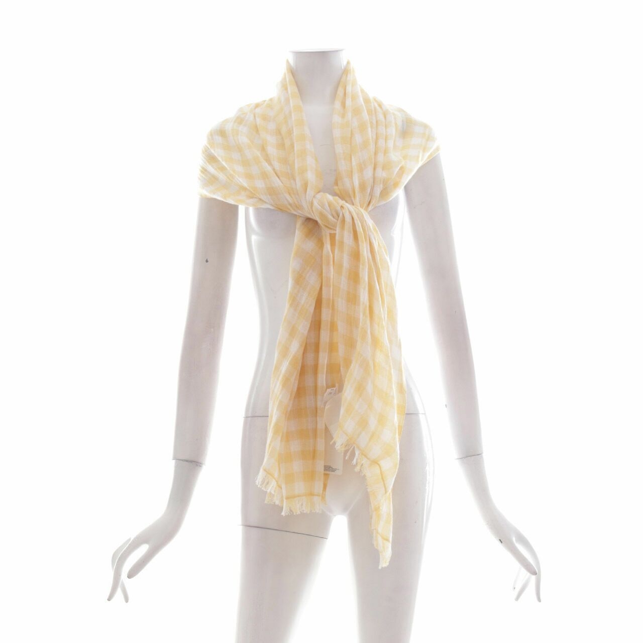 UNIQLO Yellow Tartan Scarf