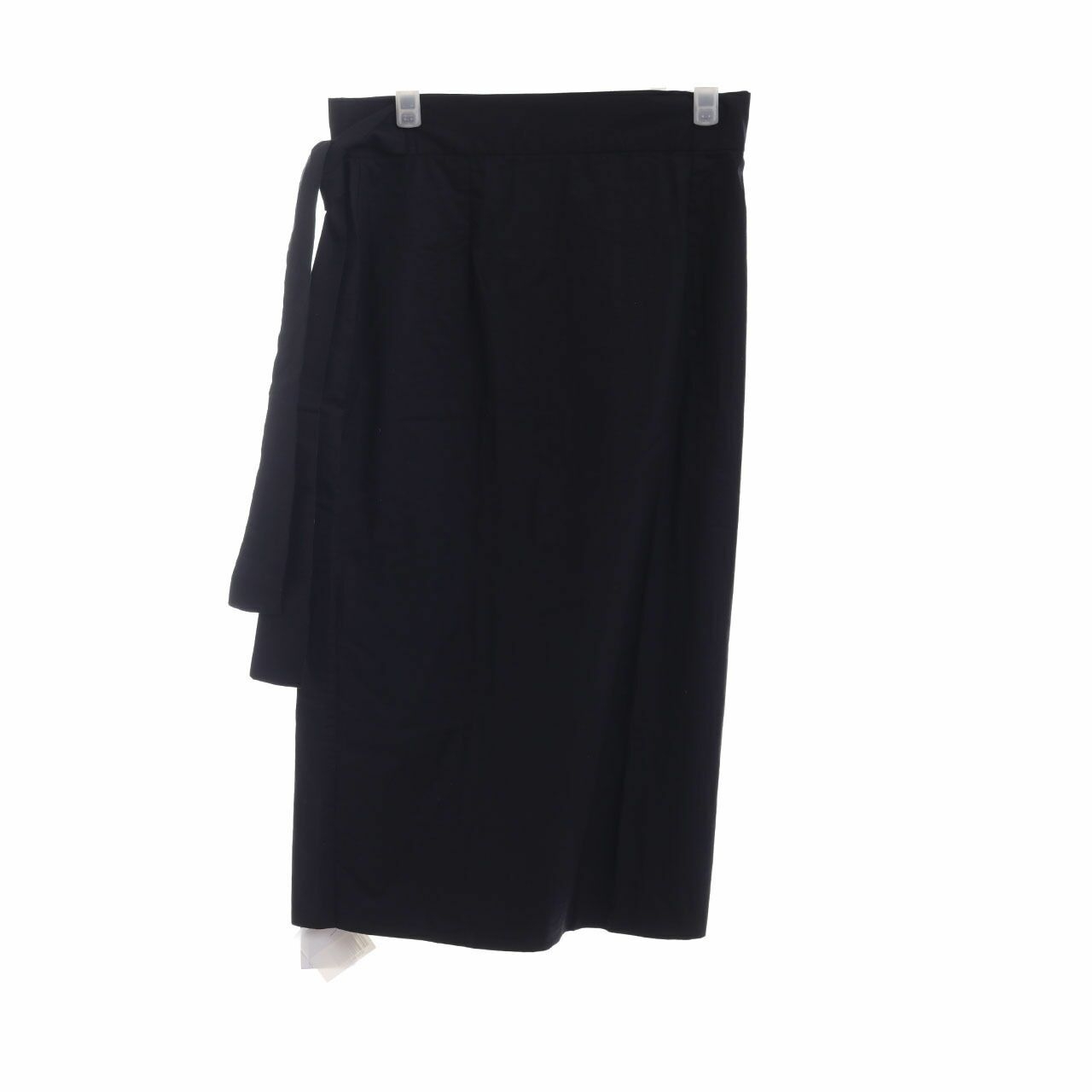 Private Collection Black Wrap Midi Skirt