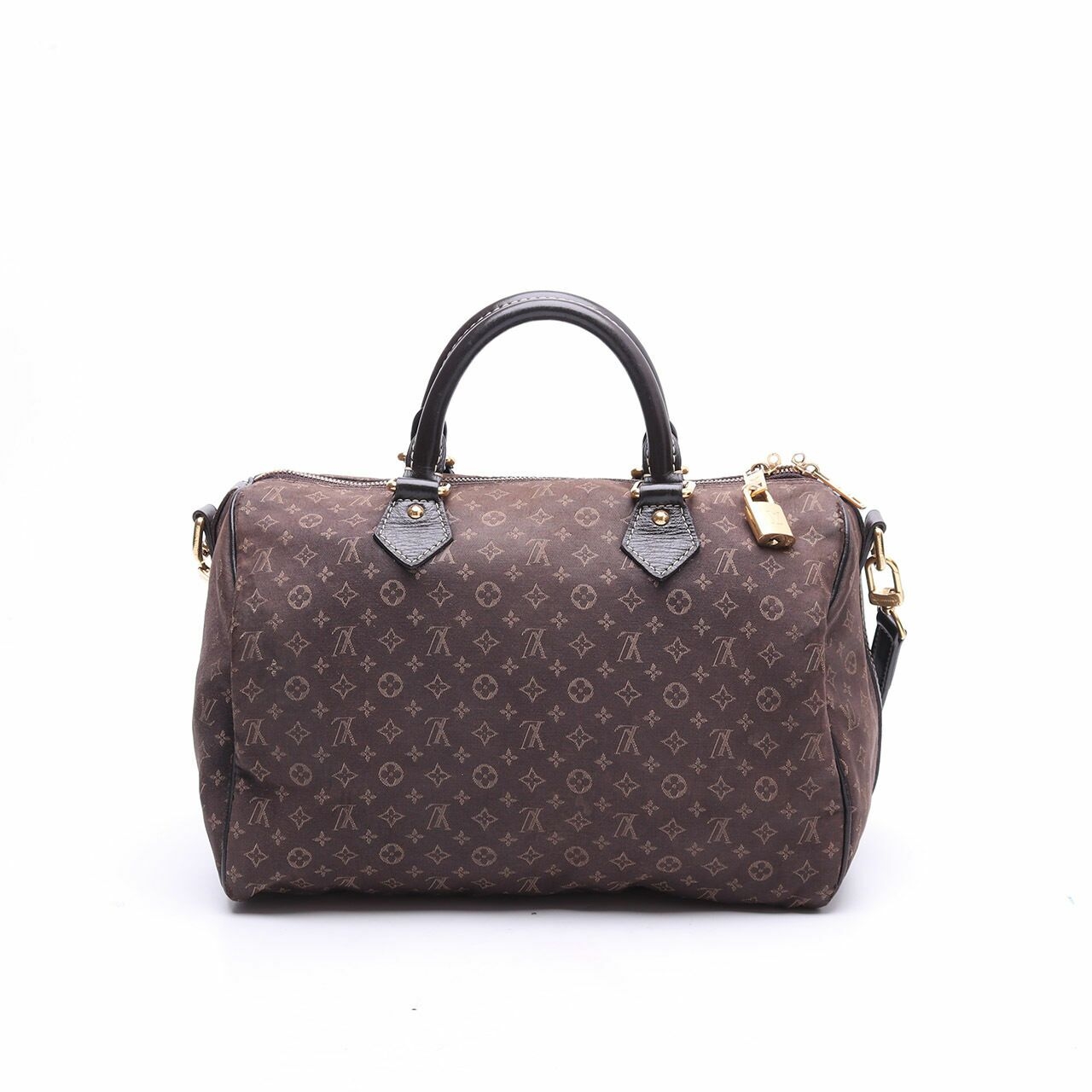 Louis Vuitton Speedy Monogram Mini 30 Brown Canvas Satchel Bag