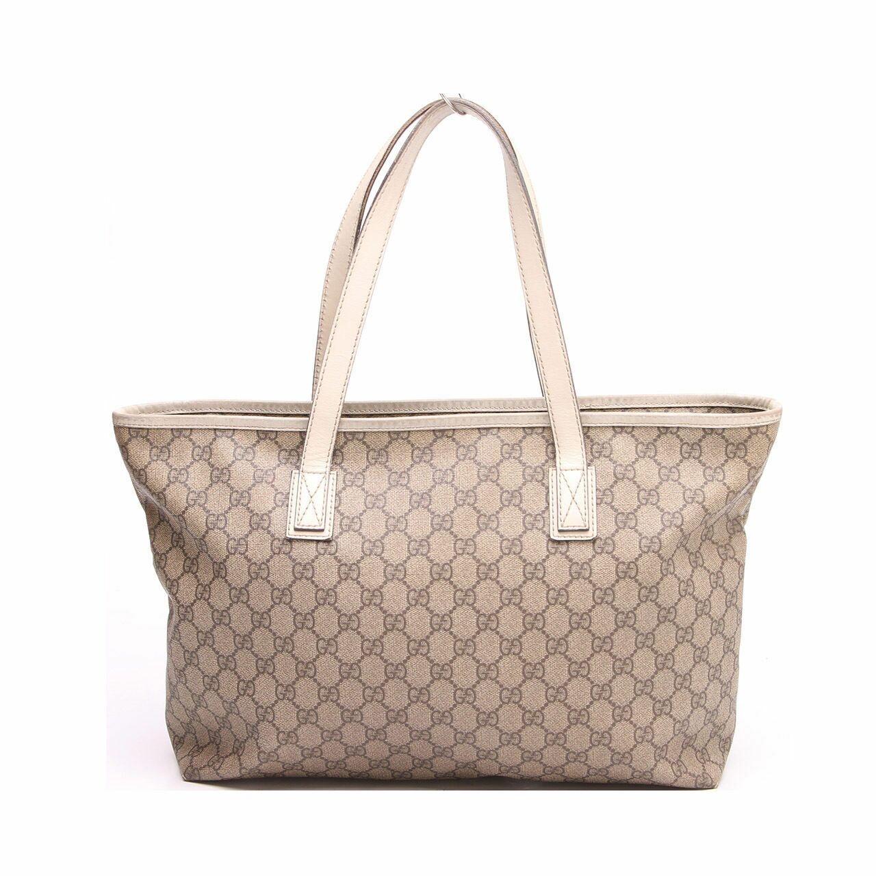 Gucci Beige GG Coated Canvas Medium Tote Bag