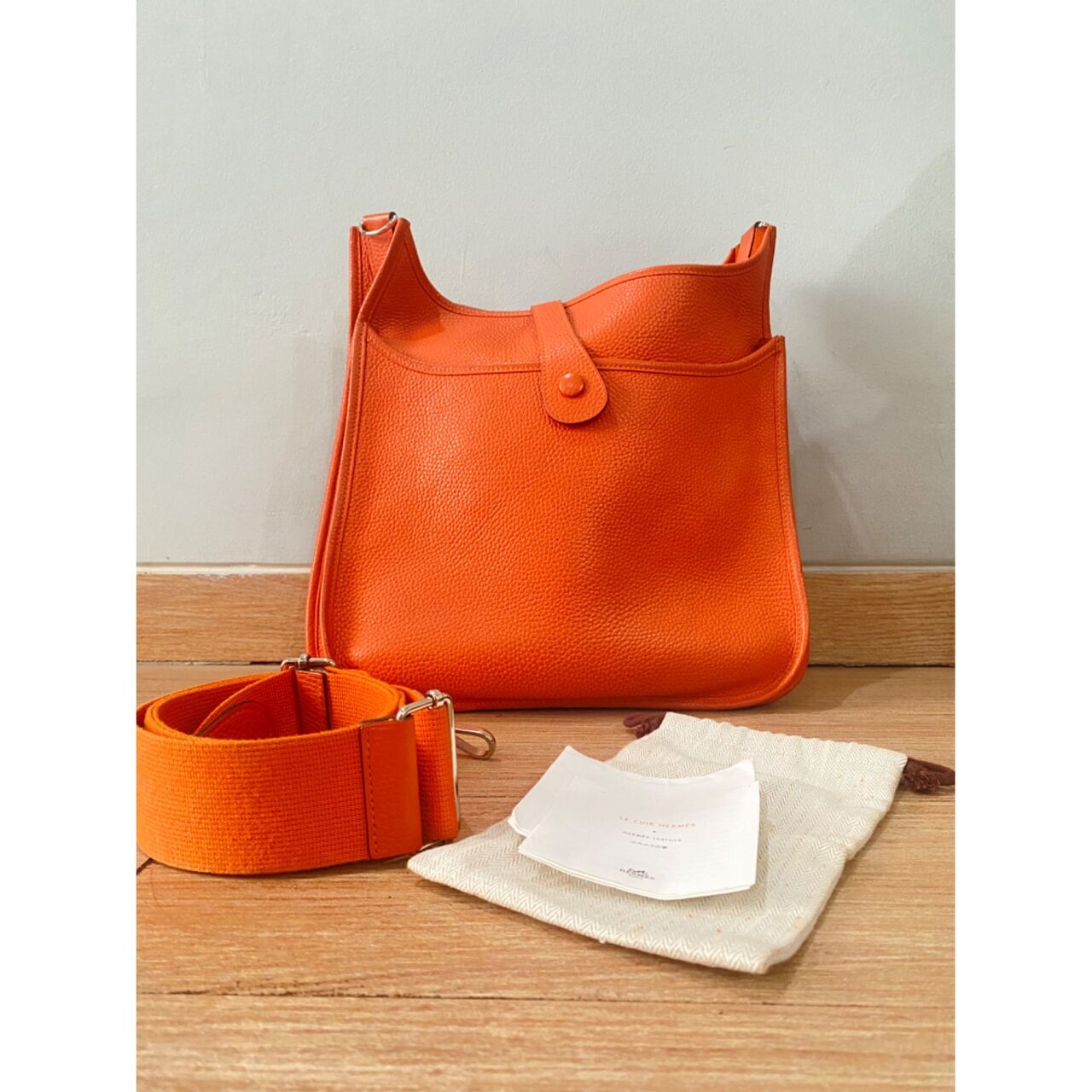 Hermes Evelyne Orange Sling Bag