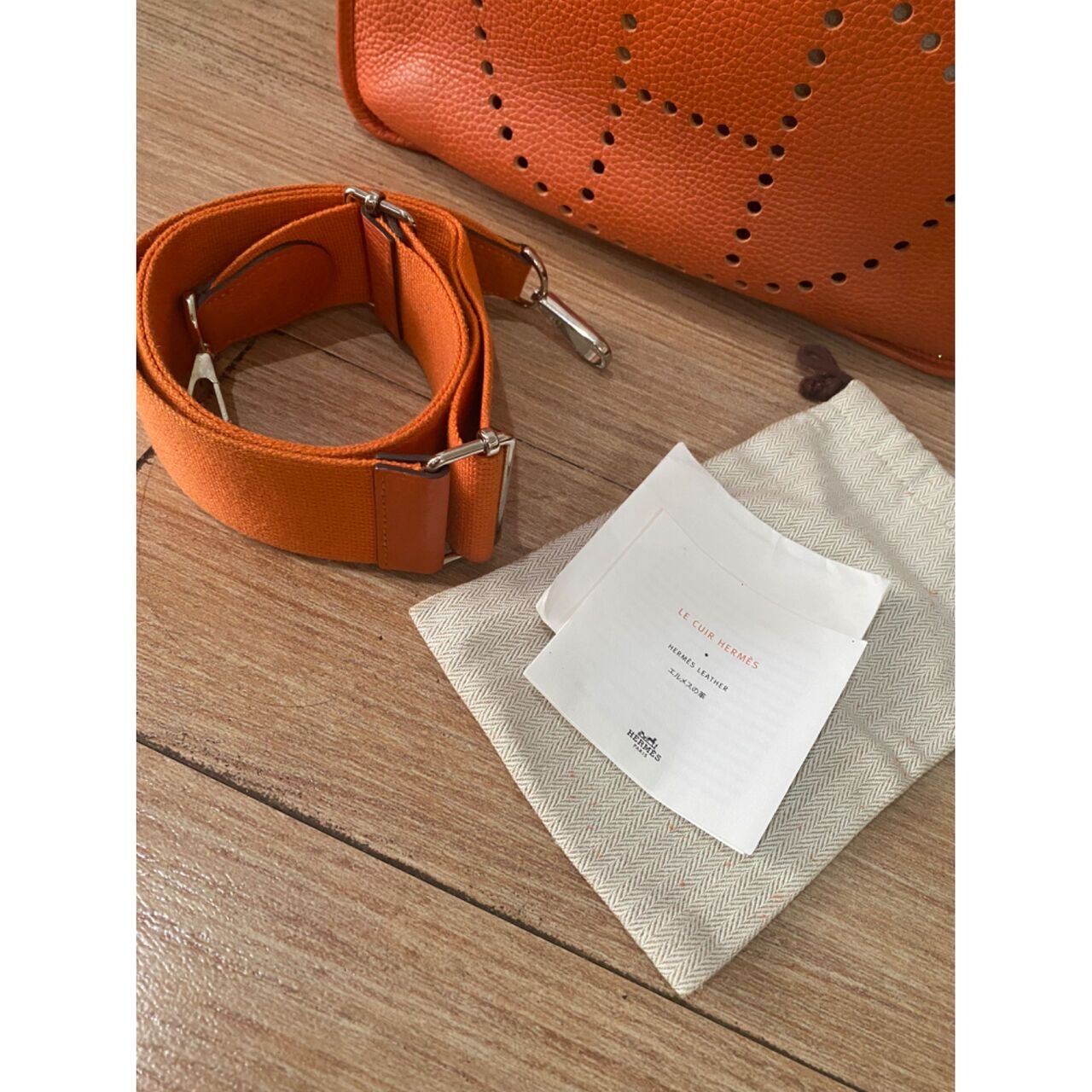 Hermes Evelyne Orange Sling Bag