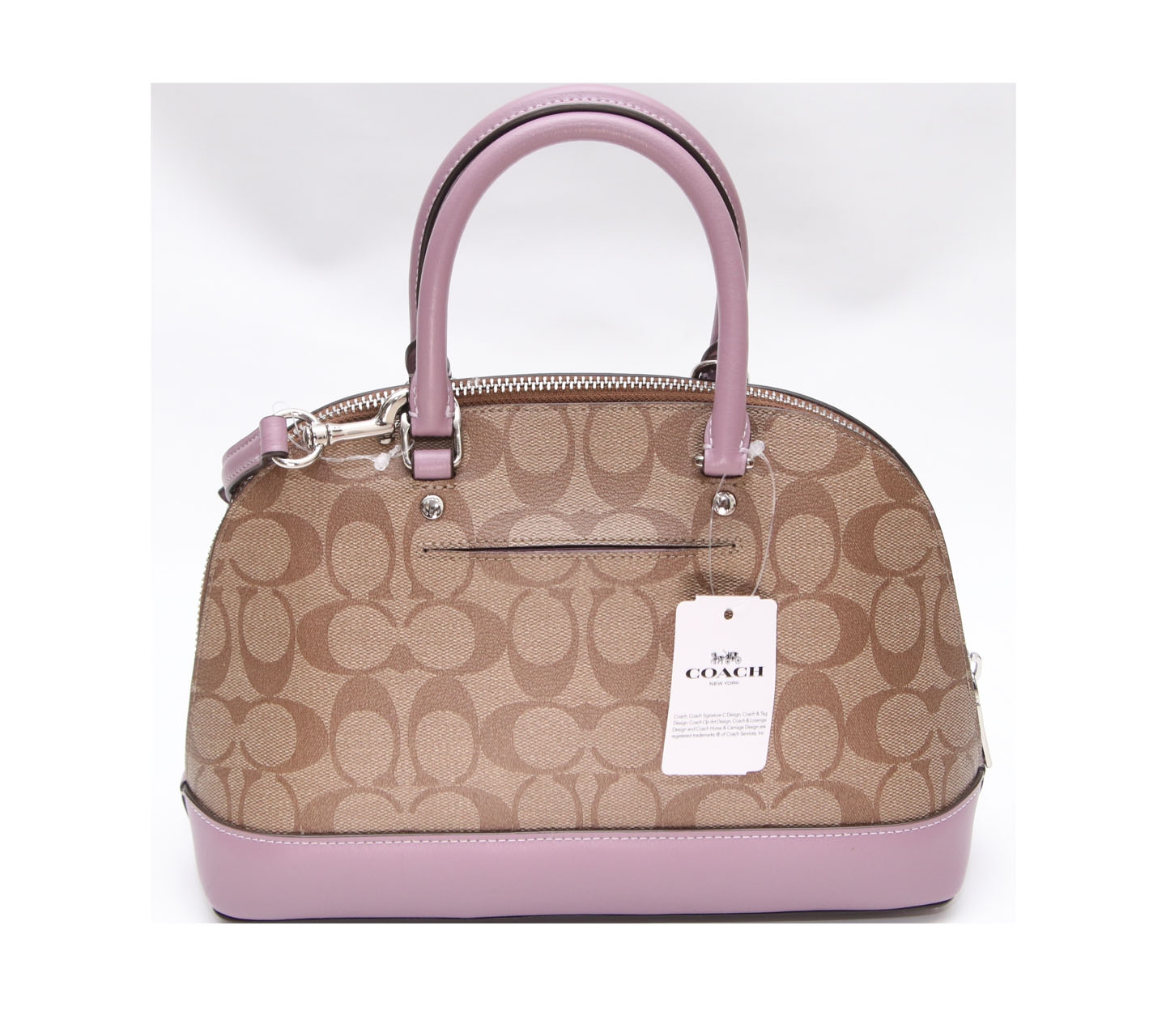 Coach Brown & Purple Signature Mini Sierra Satchel