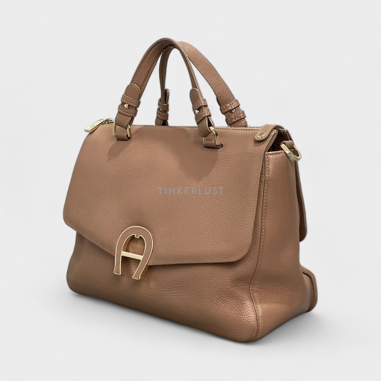 Aigner Nude Satchel