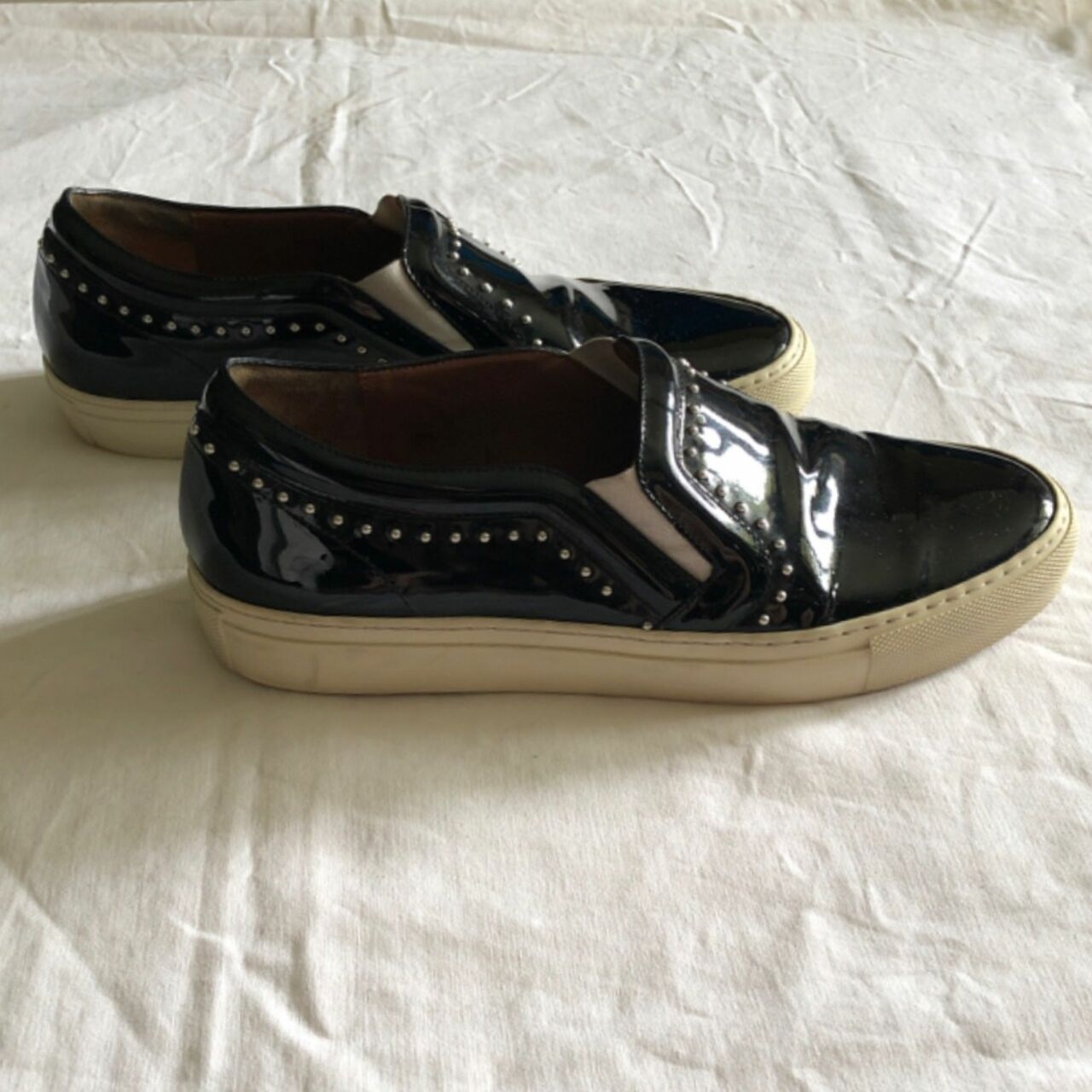 Givenchy Black Patent Leather Loafers