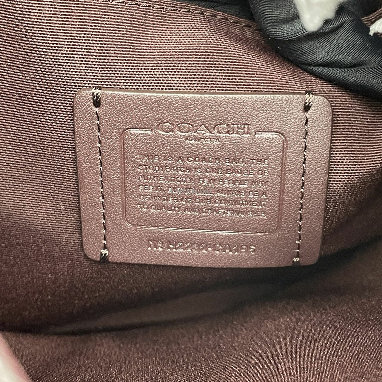 Coach CA195 Signature Jacquard Stripe Patch Dempsey File Bag In Wine Multi Sling Bag